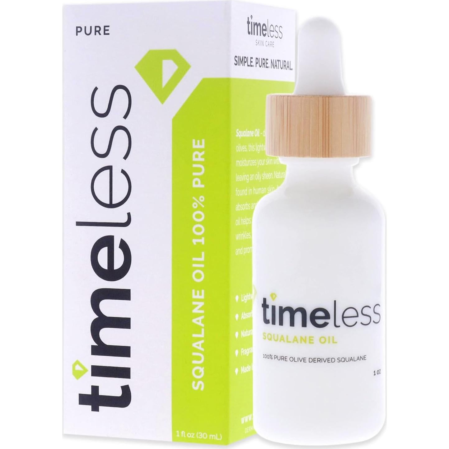 Aceite Puro de Escualano Timeless 28.35 g Hidratante