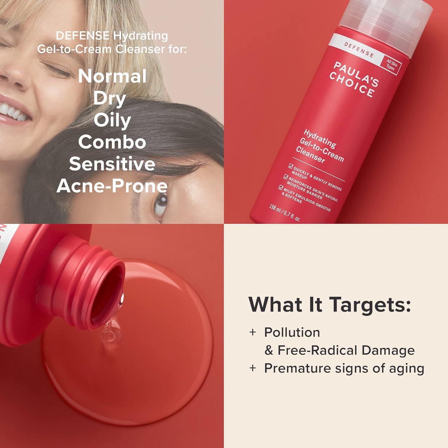 Limpiador Facial Hidratante Gel-a-Crema Paula's Choice 190g