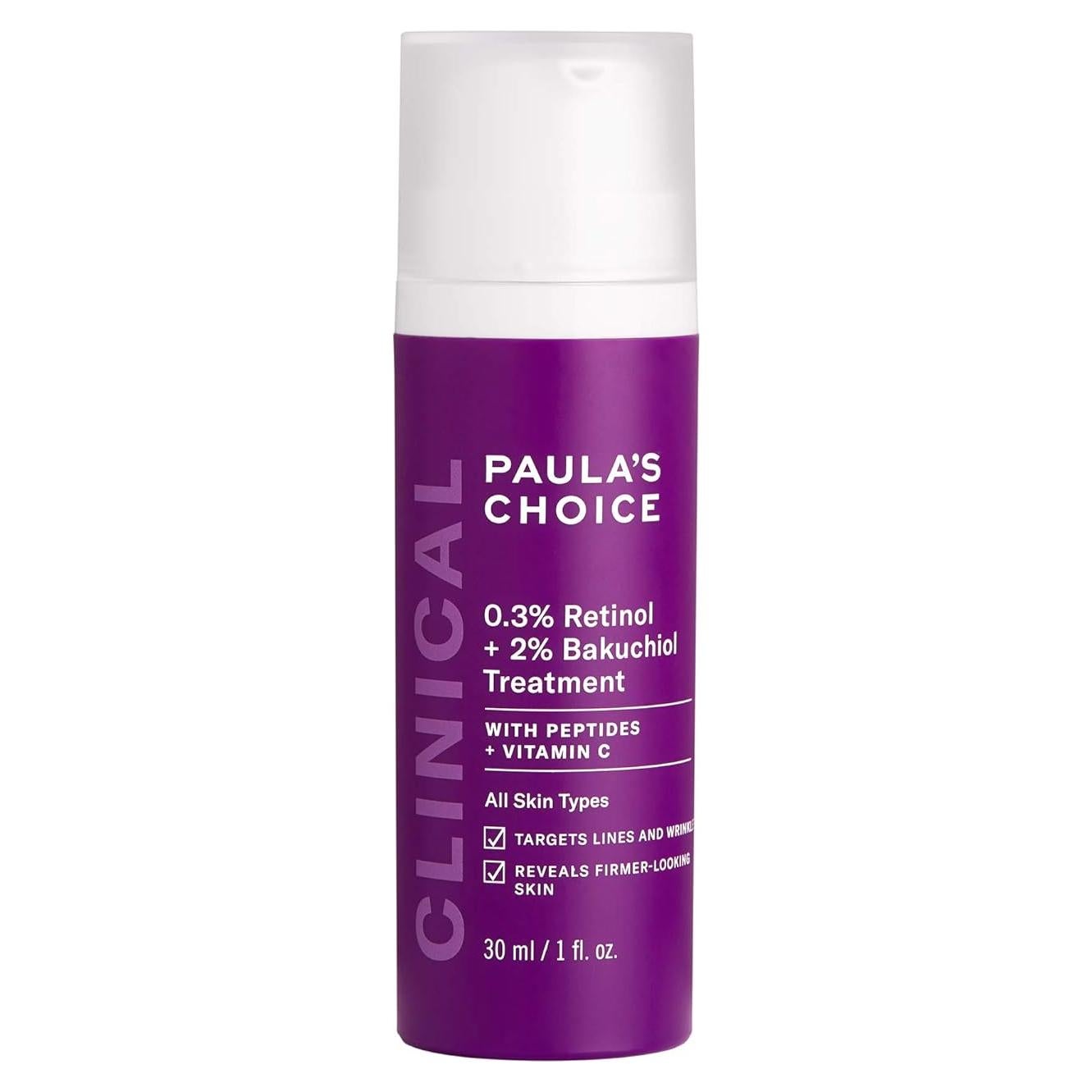 Suero Antienvejecimiento Retinol 0.3% + Bakuchiol 2% Paula's Choice 28g