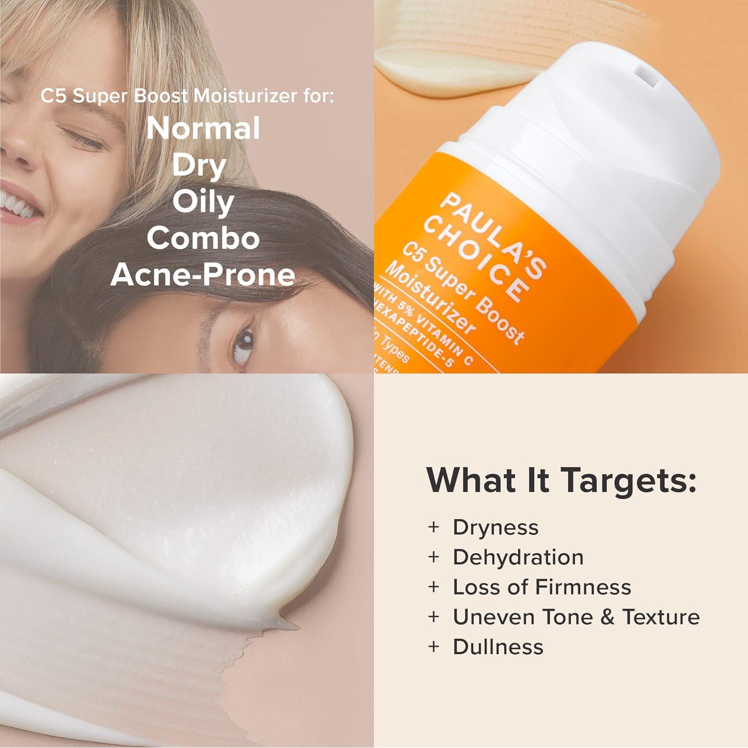 Exfoliante Gel AHA 8% Paula's Choice + Hidratante C5 5% Vitamina C