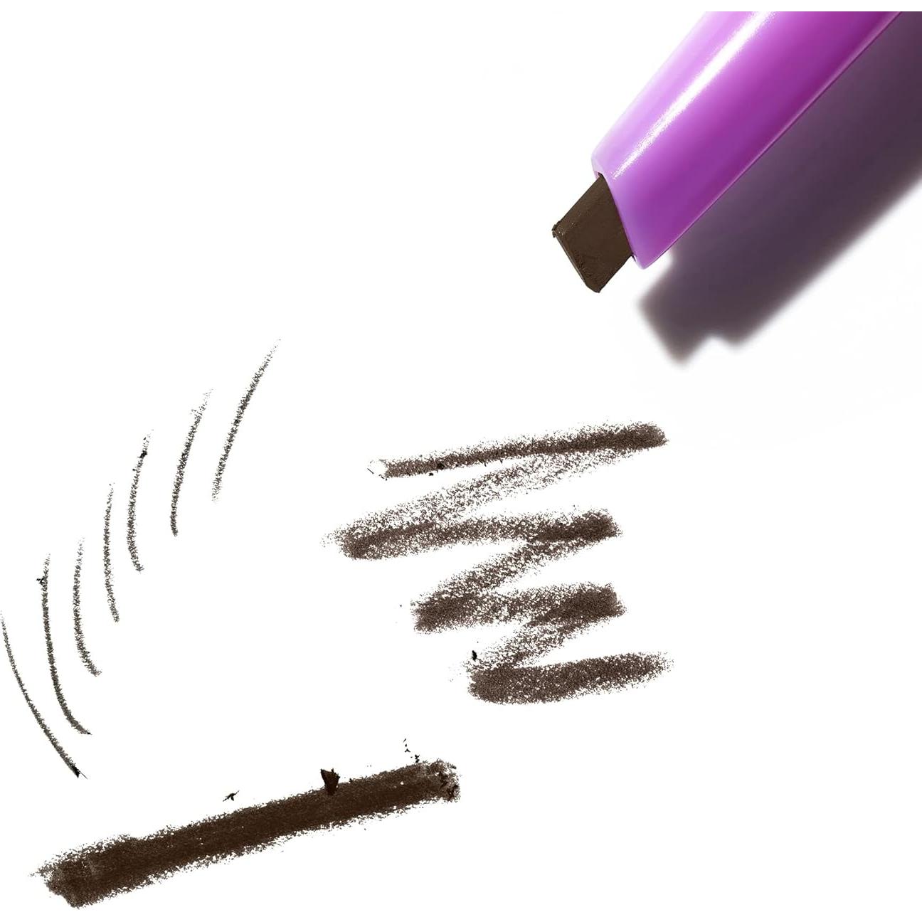 Kosas Brow Pop - Lápiz de Cejas Doble Cara Marrón Oscuro