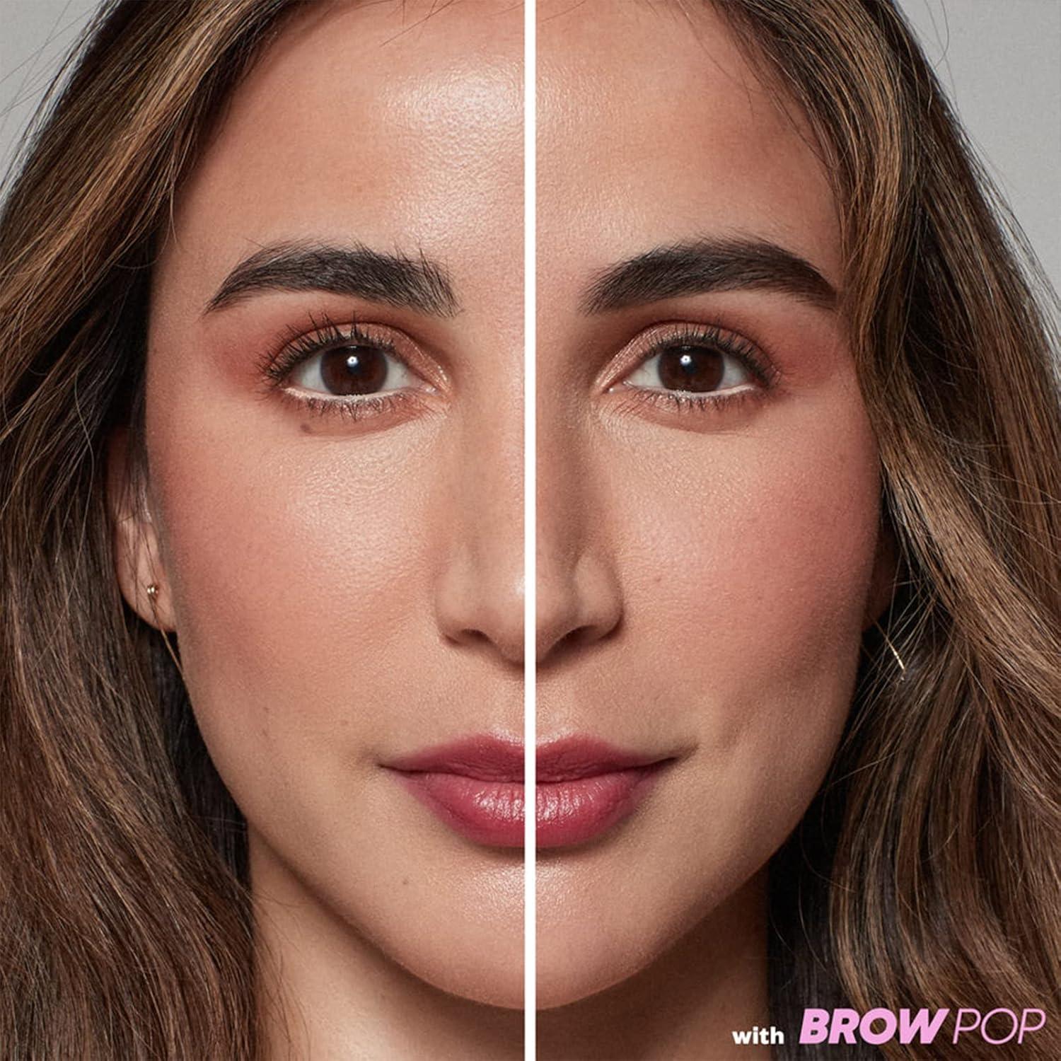 Kosas Brow Pop - Lápiz de Cejas Doble Cara Marrón Oscuro