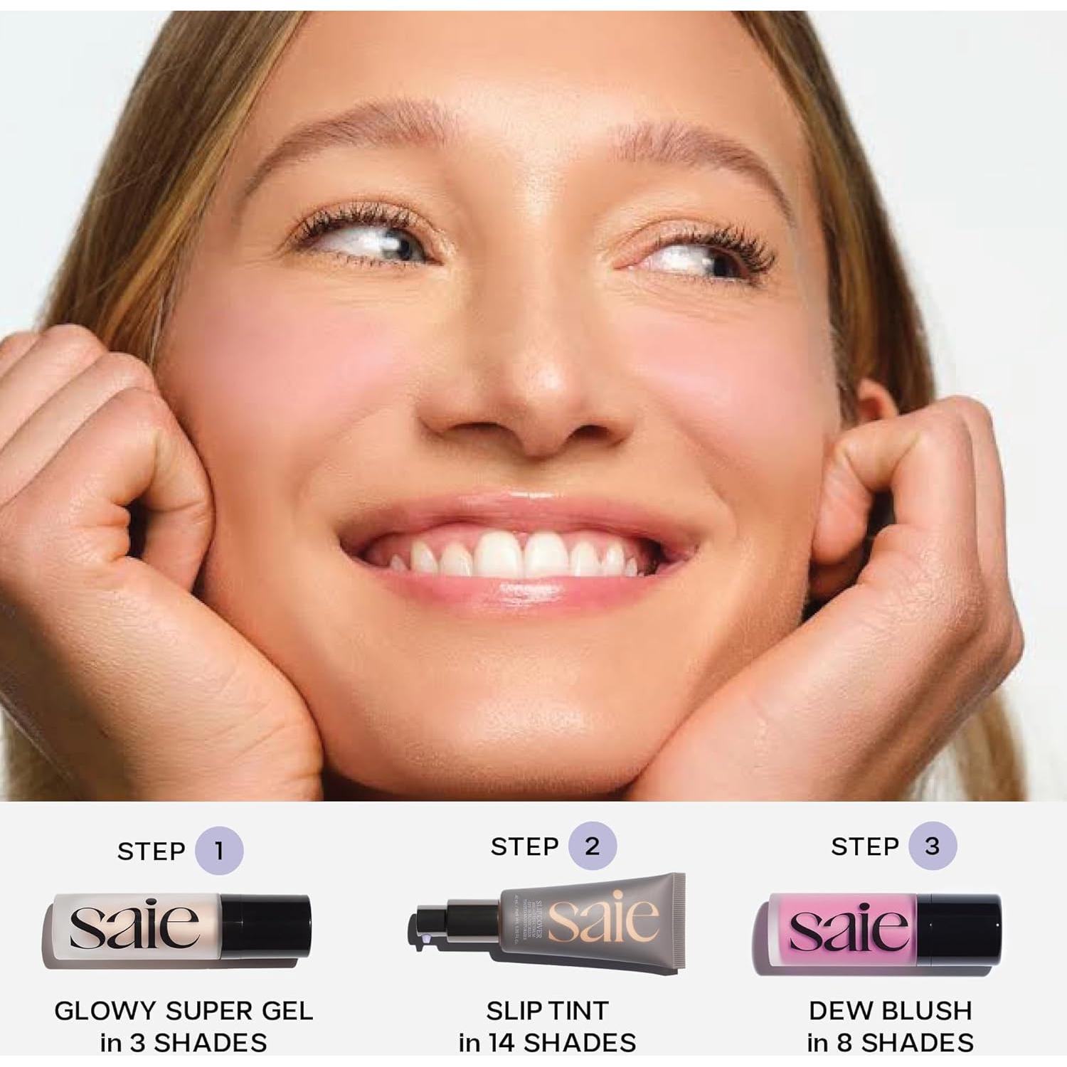 Dúo de Maquillaje Saie: Glowy Super Gel y Dew Blush