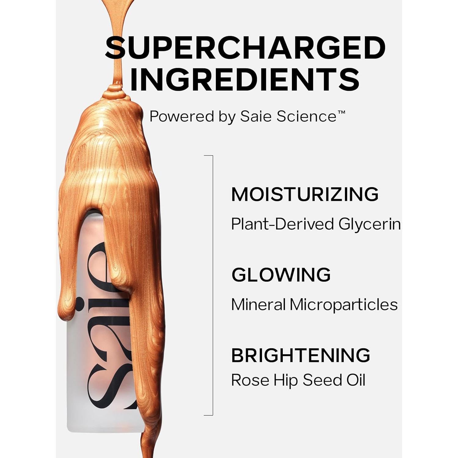 Dúo de Maquillaje Saie: Glowy Super Gel y Dew Blush 14.79ml + 11.69ml