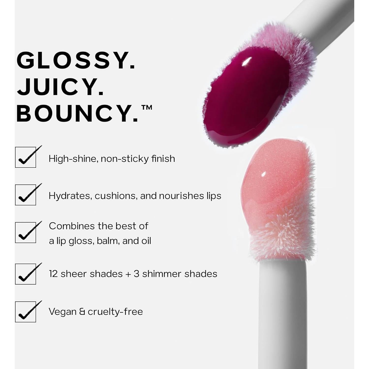 Saie Dewy Glow Duo - Rubor Líquido y Brillo Labial Hidratante