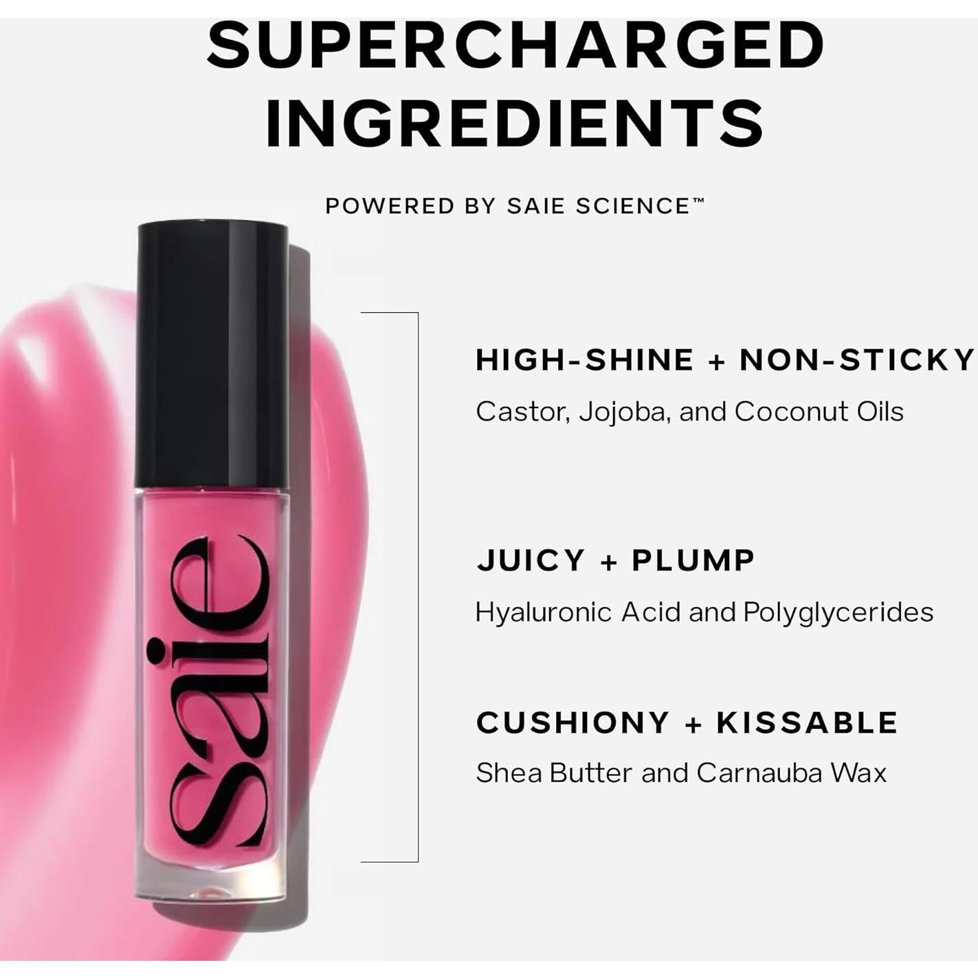 Saie Dewy Glow Duo - Rubor Líquido y Brillo Labial Hidratante