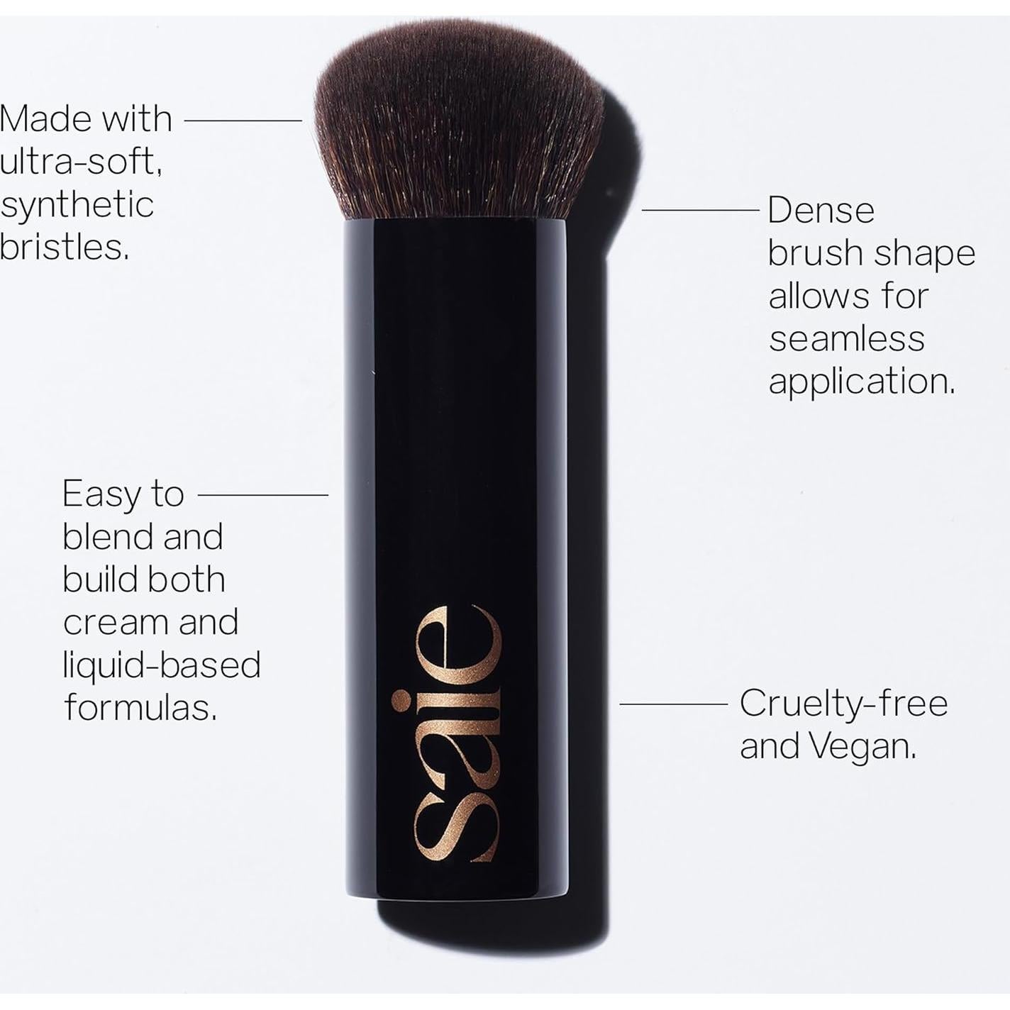 Pincel de Maquillaje Saie + Crema Bronceadora Sun Melt 28.35 g