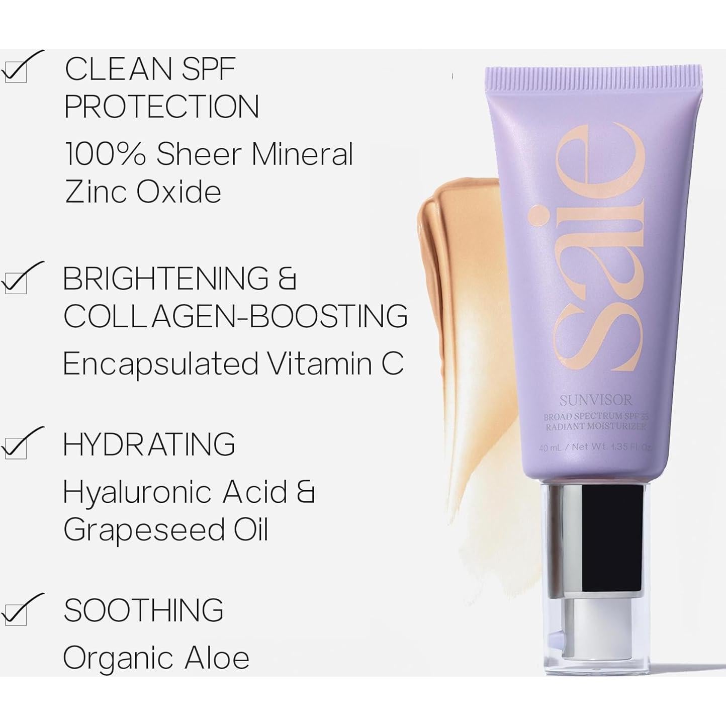 Protector Solar Hidratante Saie Visera Solar SPF 35 14.79 ml