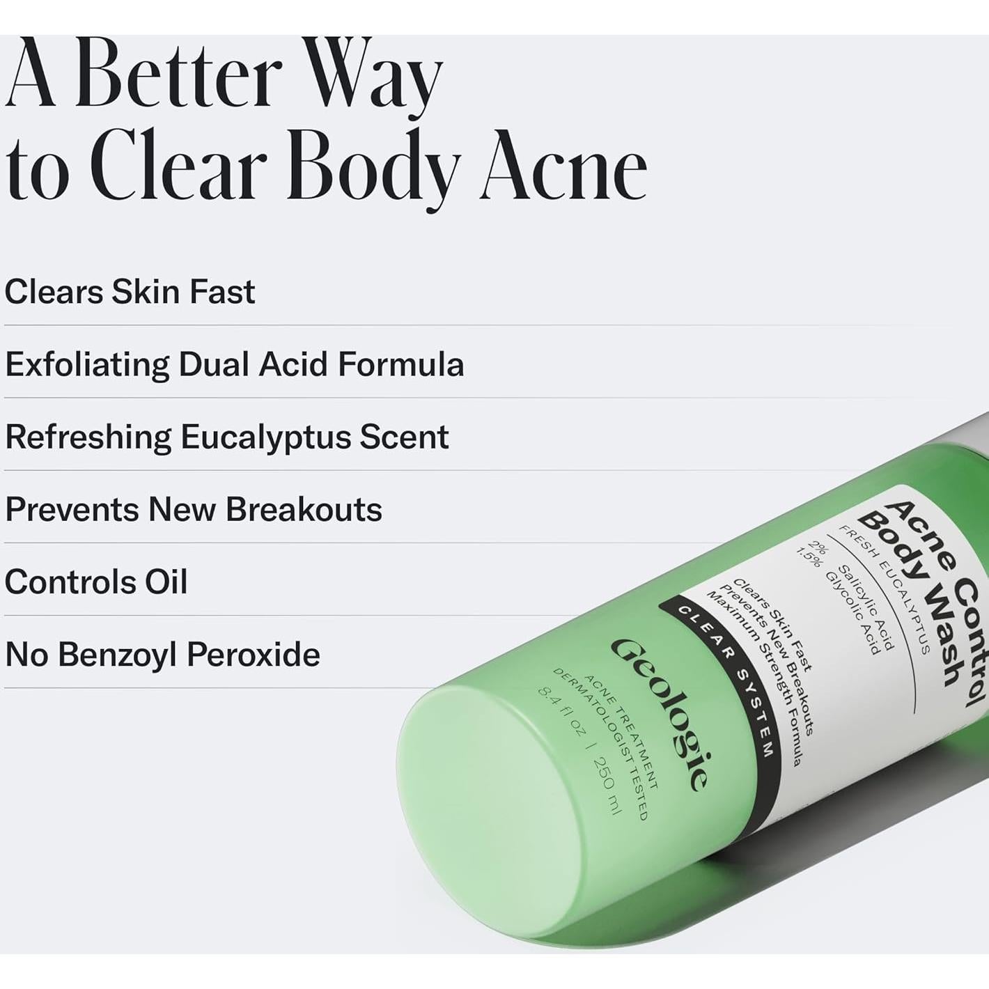 Gel de Ducha Geologie Control de Acné Eucalipto 238.5 g