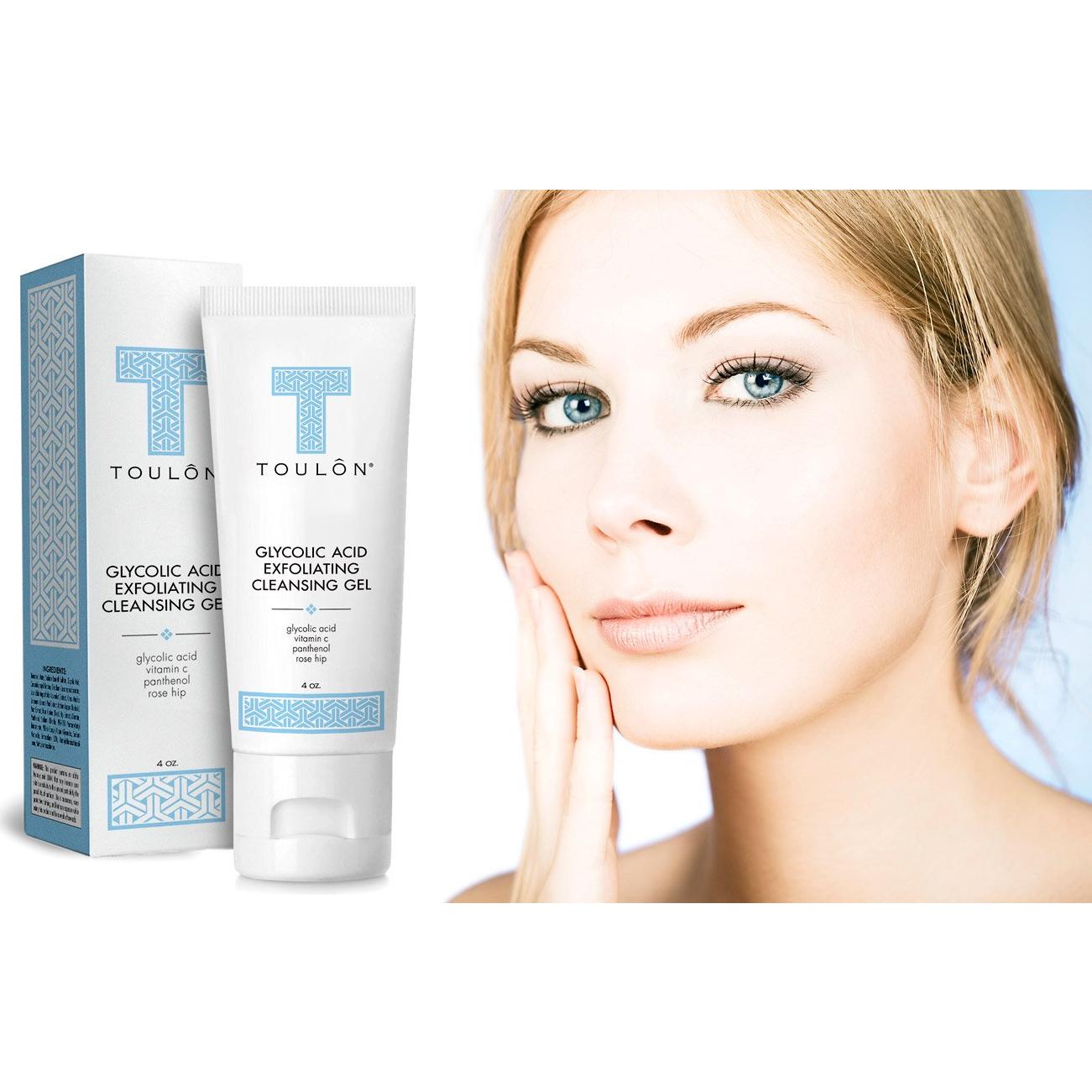 Limpiador Facial Ácido Glicólico TOULON 90g - Exfoliante AHA