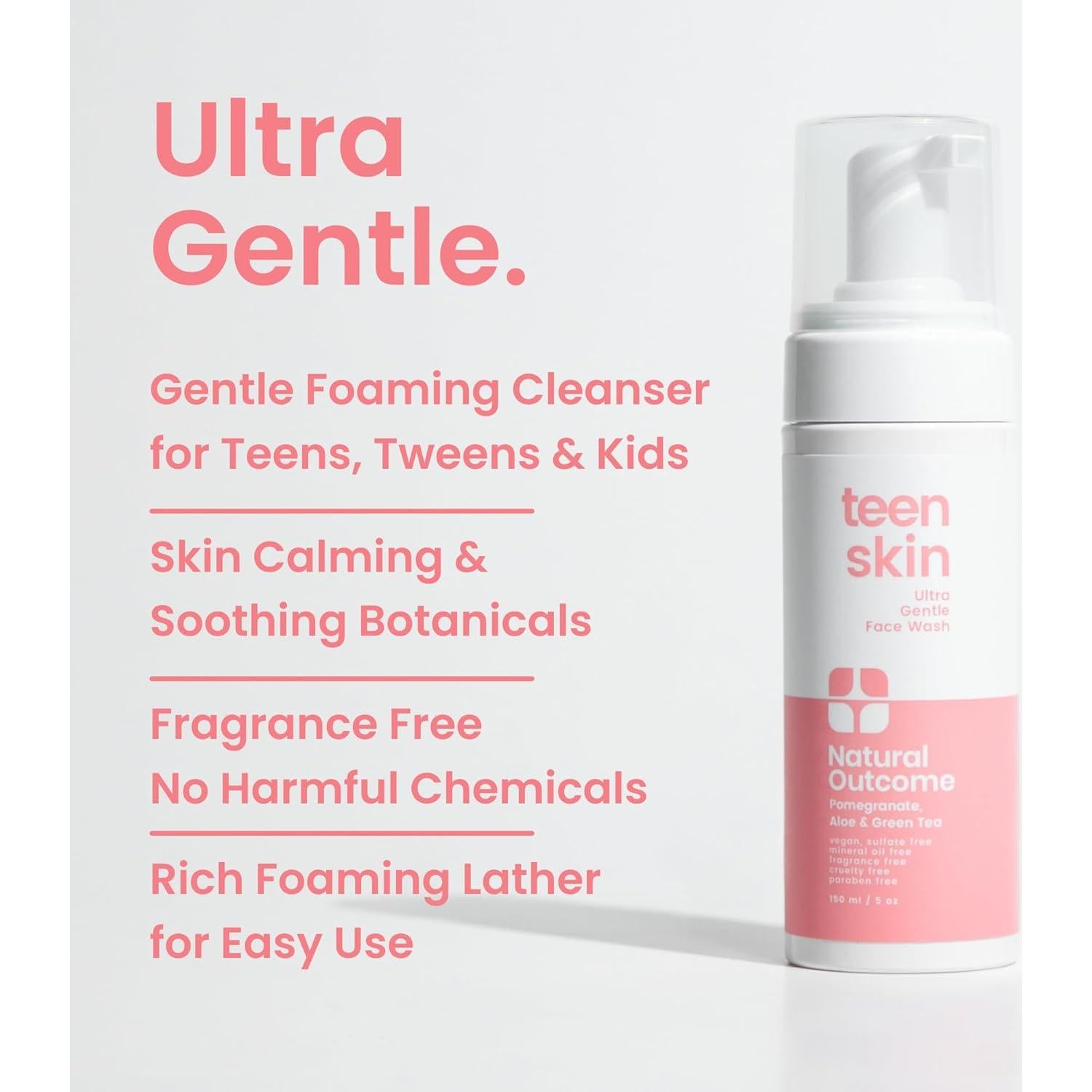 Limpieza Facial Espumosa Natural Outcome para Adolescentes 142 g