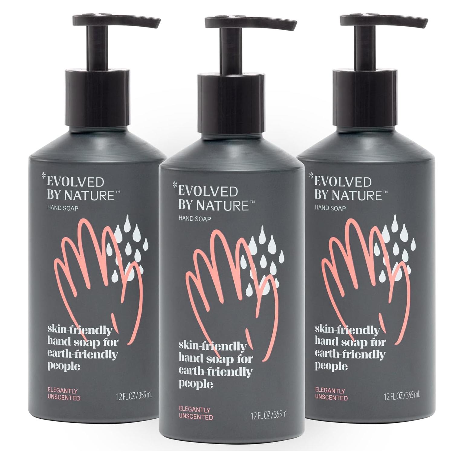 Jabón Líquido para Manos Evolved By Nature 3x12 Oz Sin Fragancia