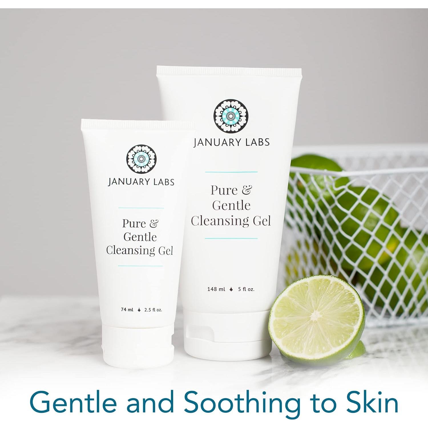 Gel Limpiador Facial Puro y Suave January Labs 142g Piel Sensible