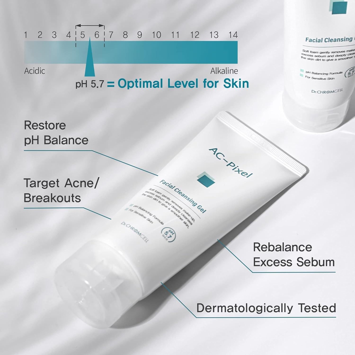 Gel Limpiador Facial Dr.CHROMCELL 120 ml - Piel Grasa y Sensible