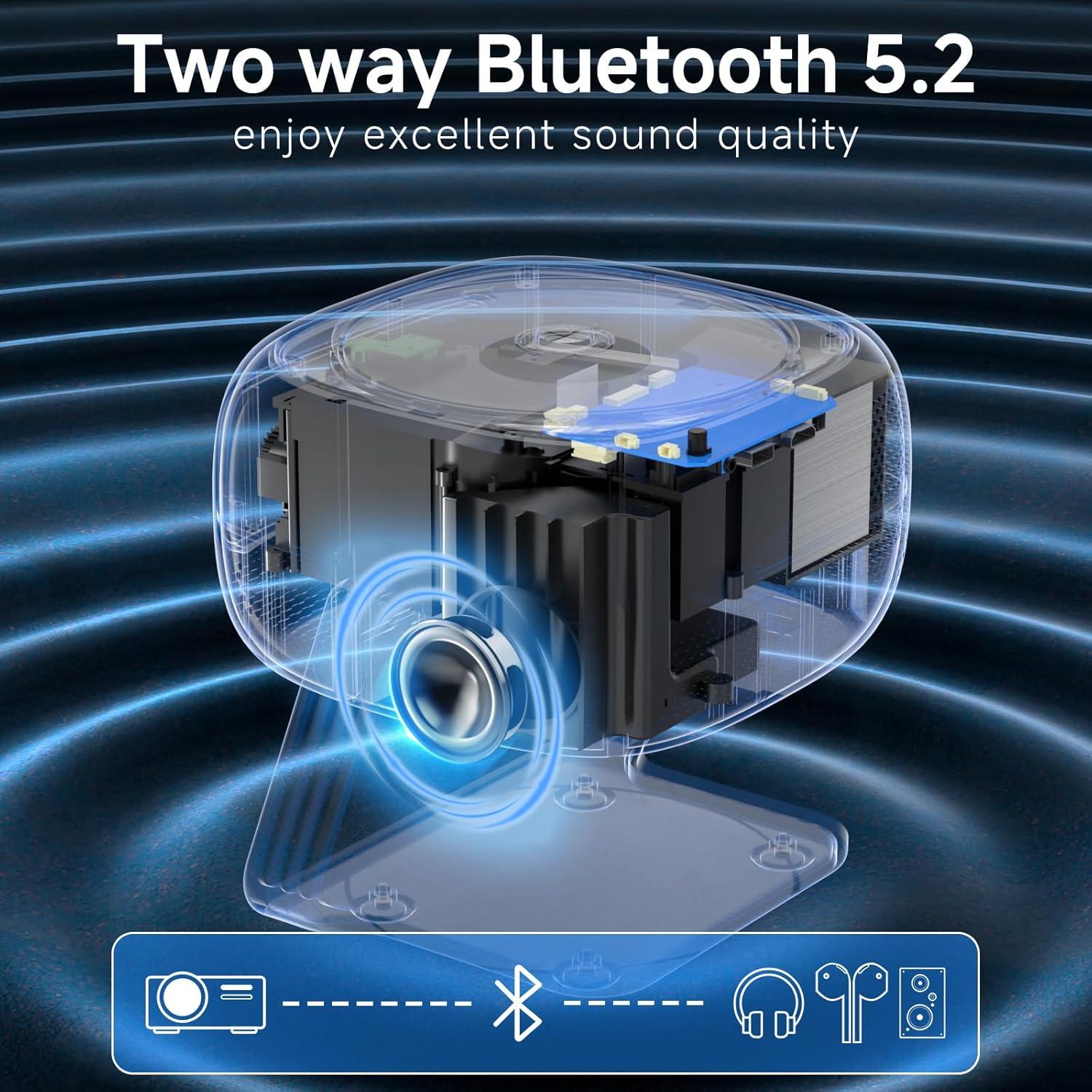 Mini Proyector WiFi 6 Visulapex Pj4k-2023 1080p 15000L