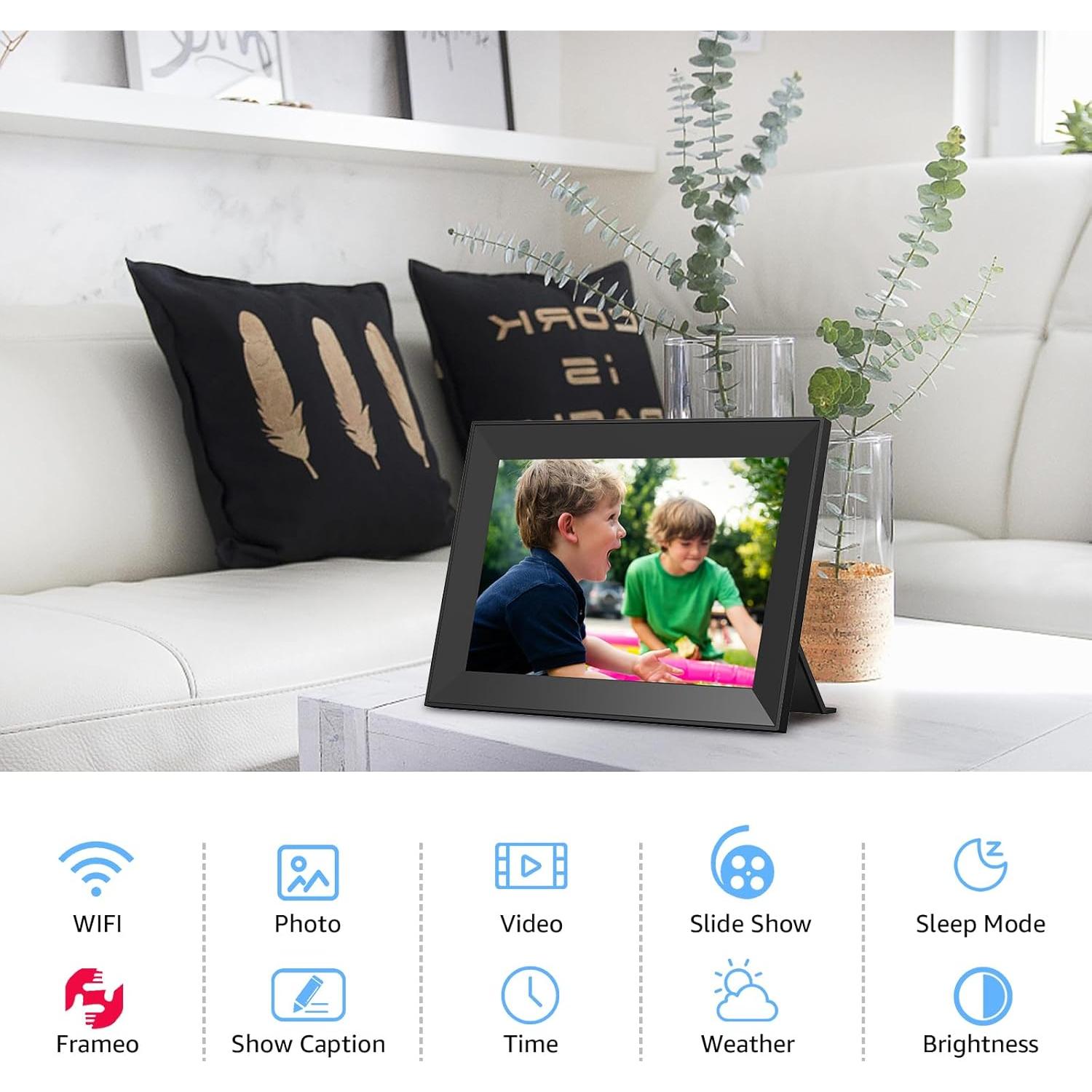 Marco de Fotos Digital TAPINSAW 10.1" Pantalla Táctil IPS