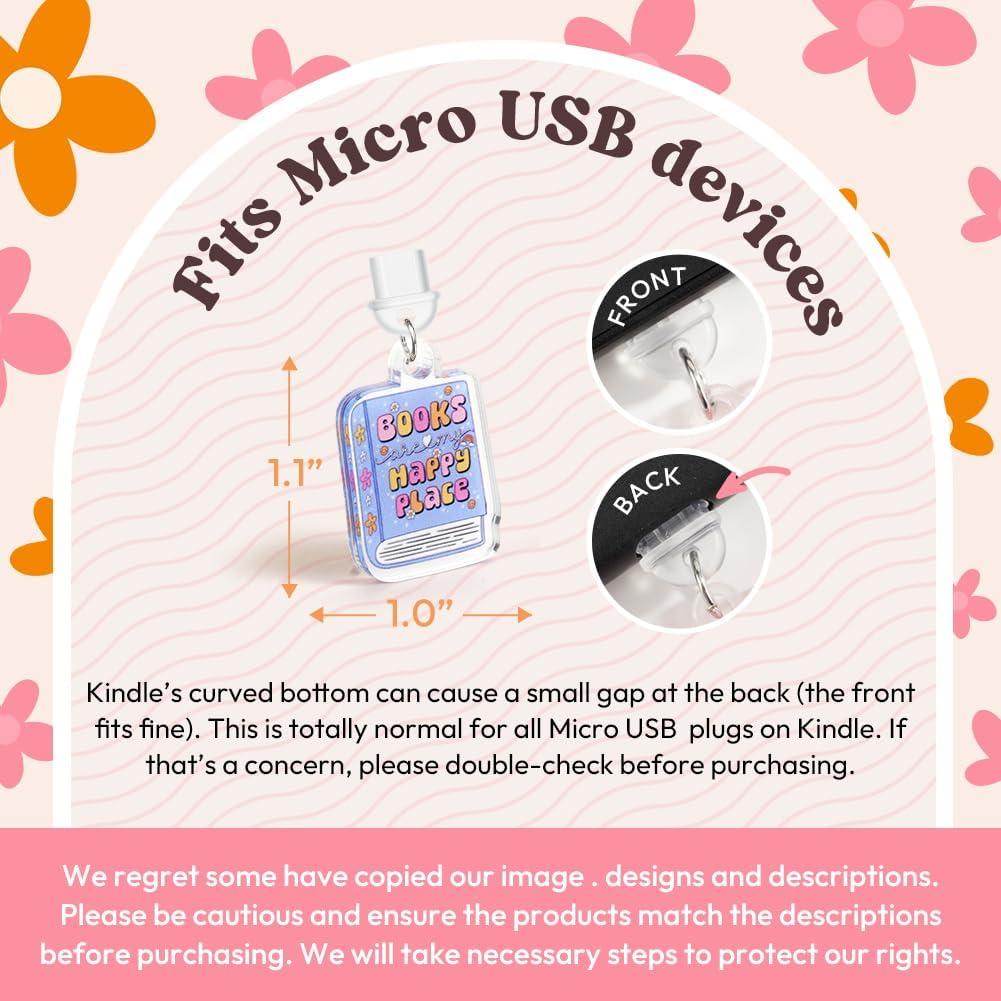 Kaciola 9 Tapones de Polvo Divertidos Tipo C y Micro USB