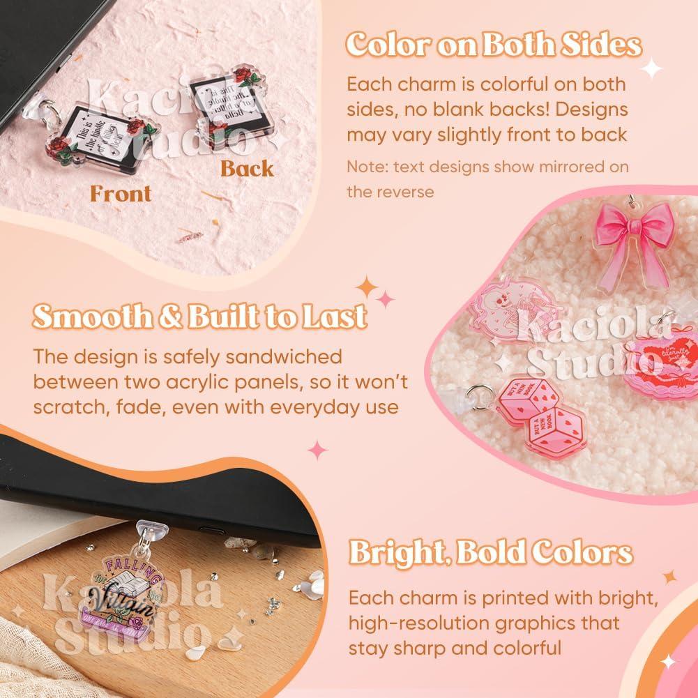 Kaciola 9 Tapones de Polvo Divertidos Tipo C y Micro USB