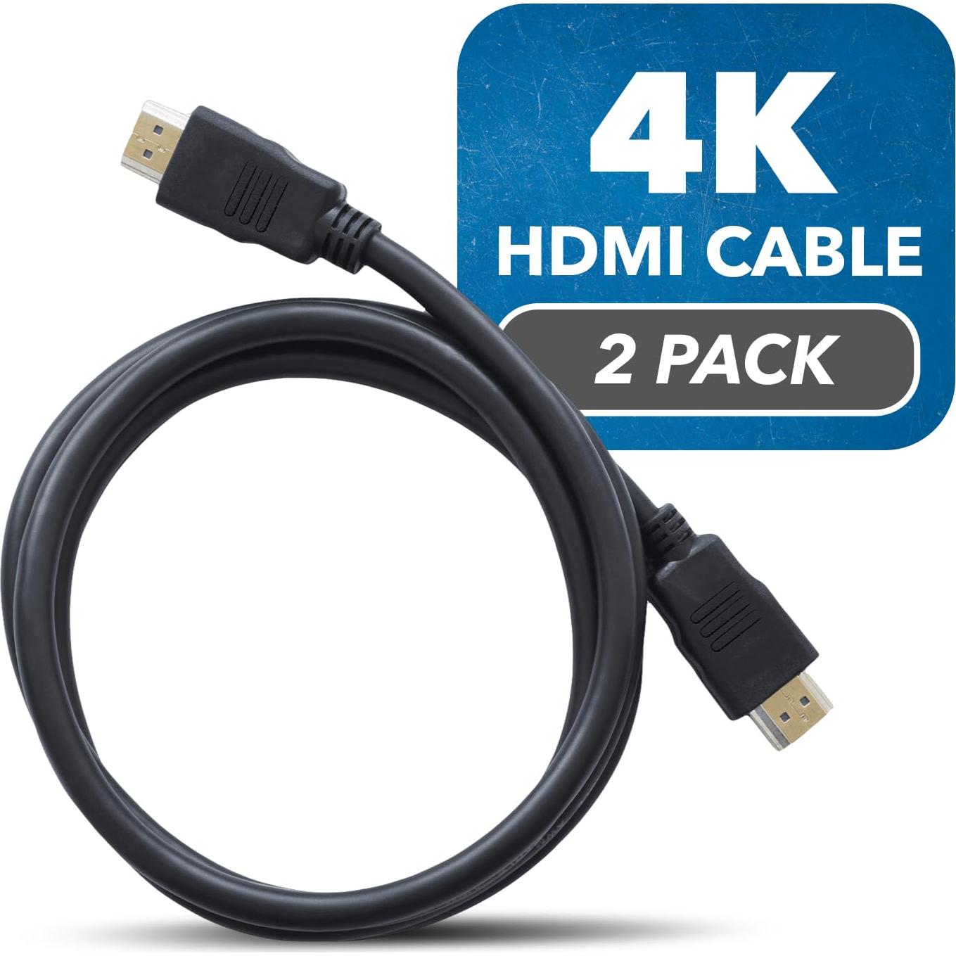 Cable HDMI OREI 1.83 m Alta Velocidad 2-Pack 4K 3D