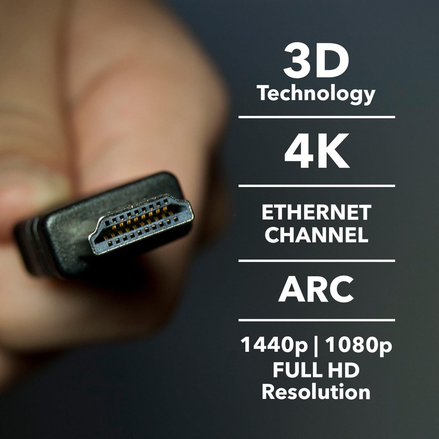 Cable HDMI OREI 1.83 m Alta Velocidad 2-Pack 4K 3D