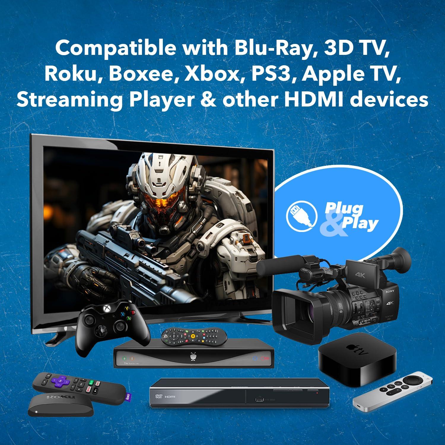 Cable HDMI OREI 1.83 m Alta Velocidad 2-Pack 4K 3D