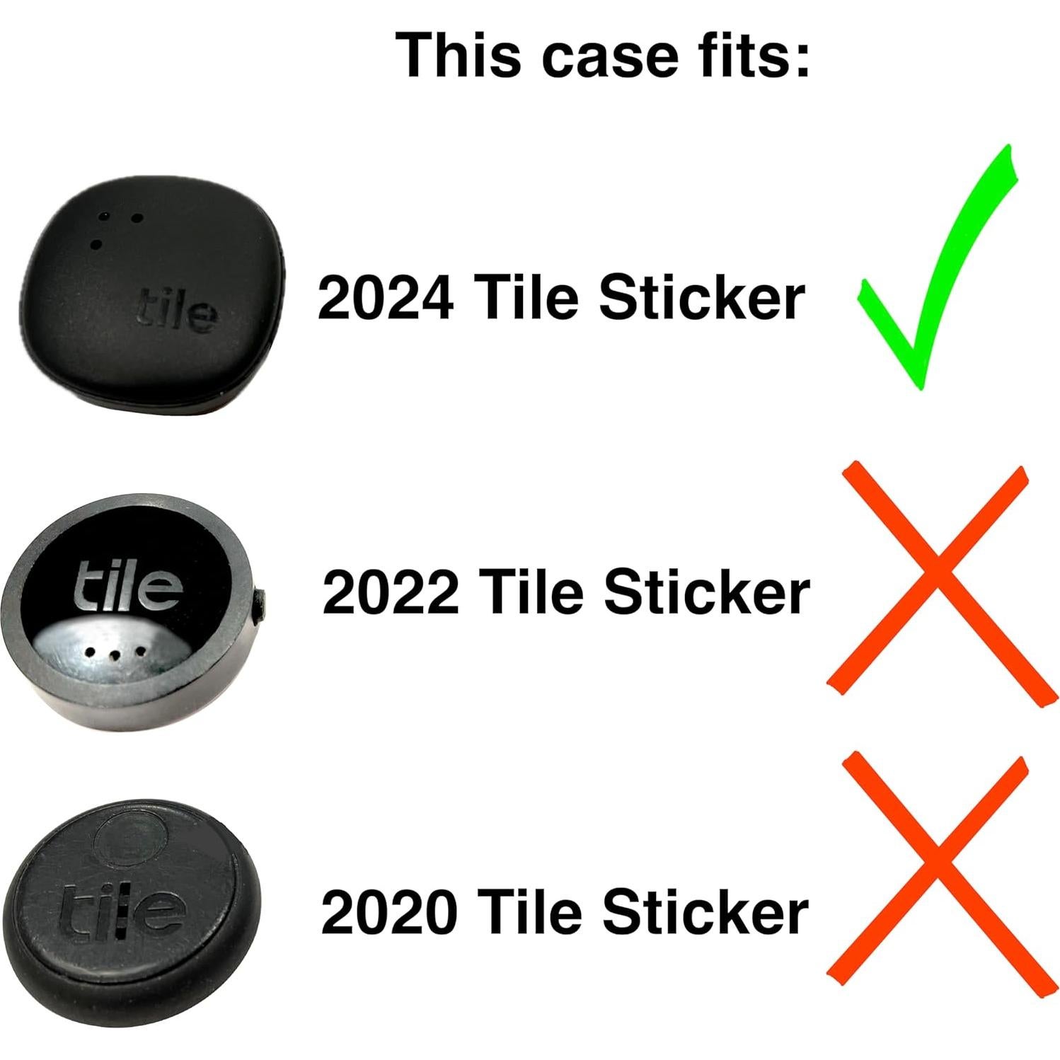 Funda para Etiqueta Tile 2024 Life360 Negra - Paquete de 2