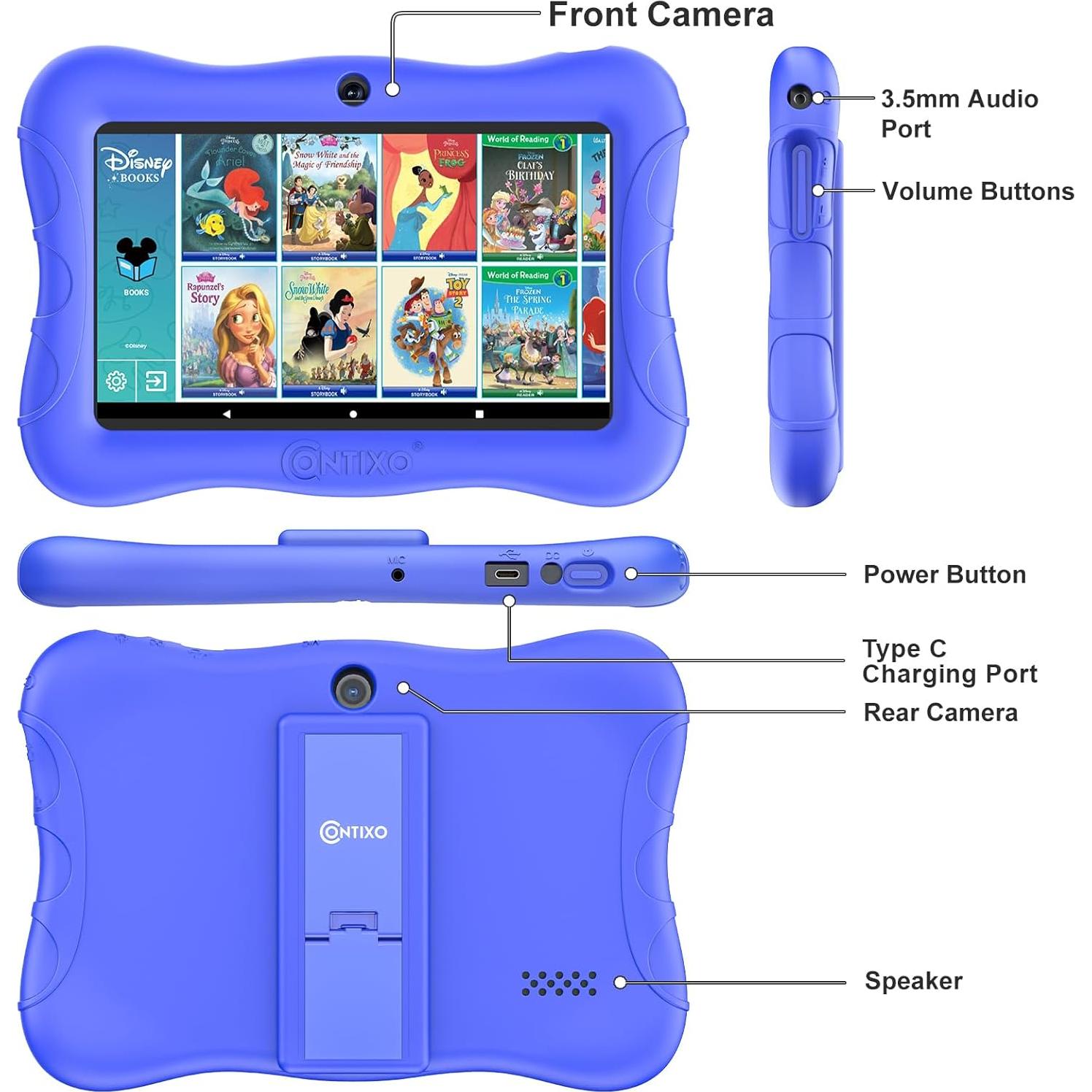 Tableta Contixo V9A 7" para Niños 32GB Android Azul Oscuro