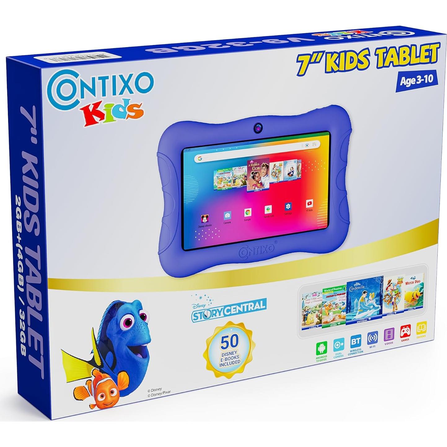 Tableta Contixo V9A 7" para Niños 32GB Android Azul Oscuro