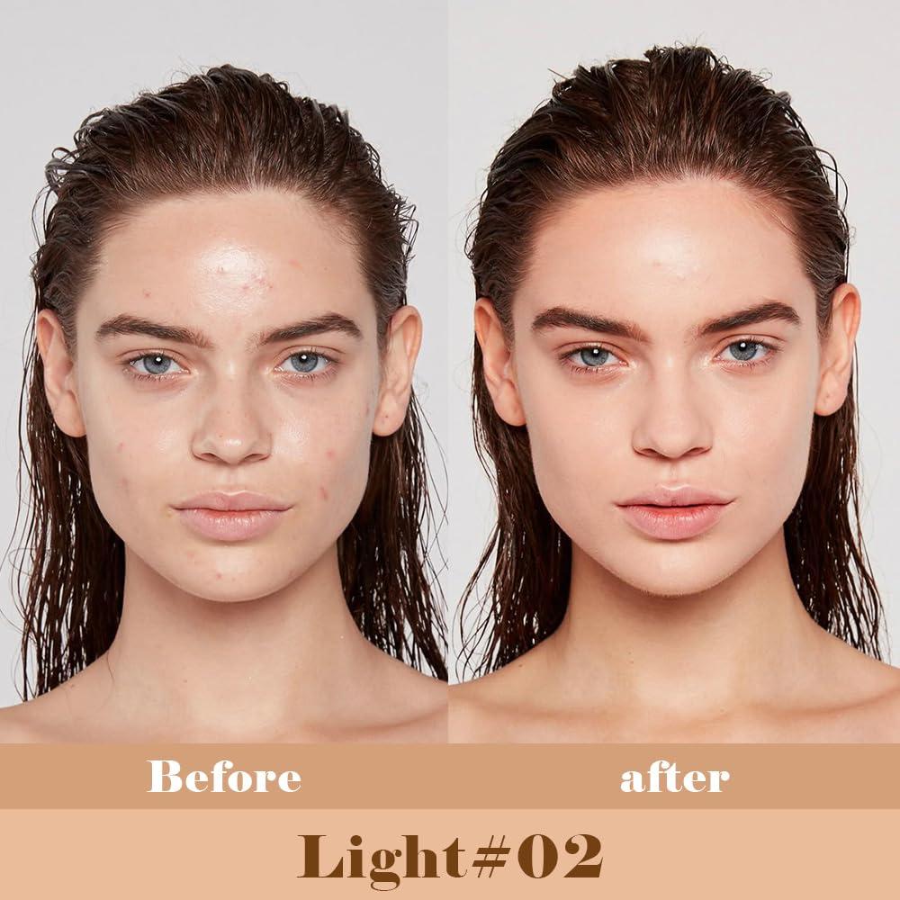 Corrector Líquido QIDSTERS 02 Claro - Cobertura Completa 18g