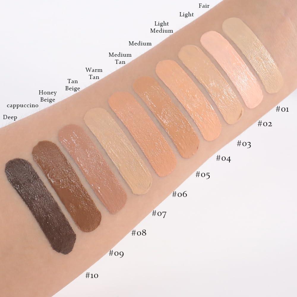 Corrector Líquido QIDSTERS 02 Claro - Cobertura Completa 18g