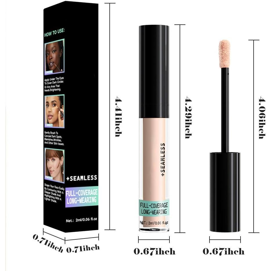 Corrector Líquido QIDSTERS 02 Claro - Cobertura Completa 18g