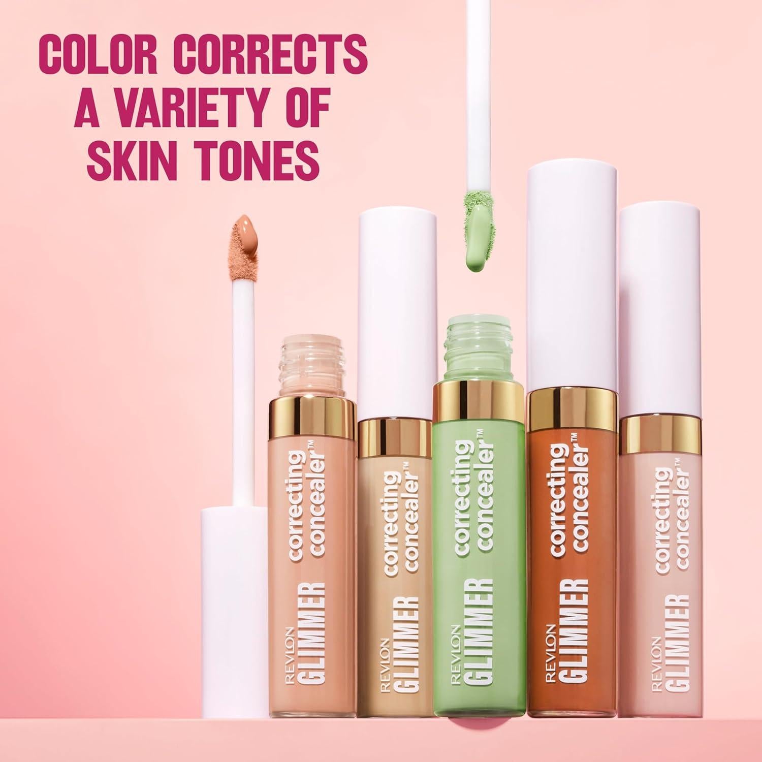 Corrector Revlon Glimmer Rosa 8.8 ml - Maquillaje Líquido para Ojos