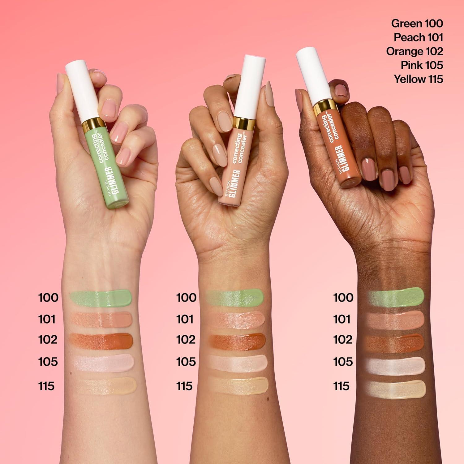 Corrector Revlon Glimmer Rosa 8.8 ml - Maquillaje Líquido para Ojos