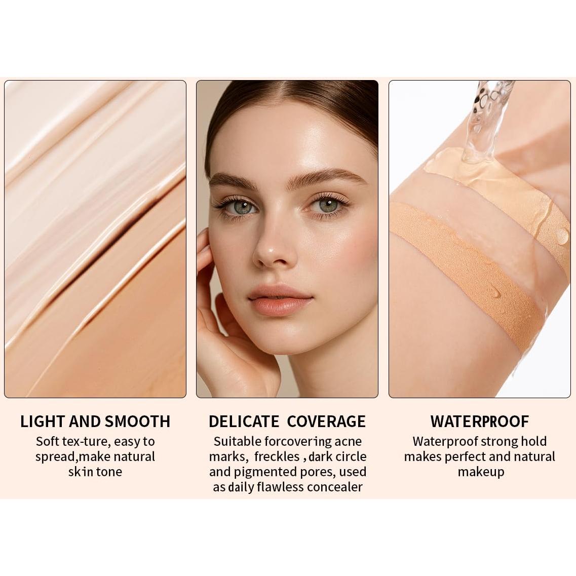 Corrector de Ojos W3W 15.03g - Cobertura Total Impermeable Tono Oscuro