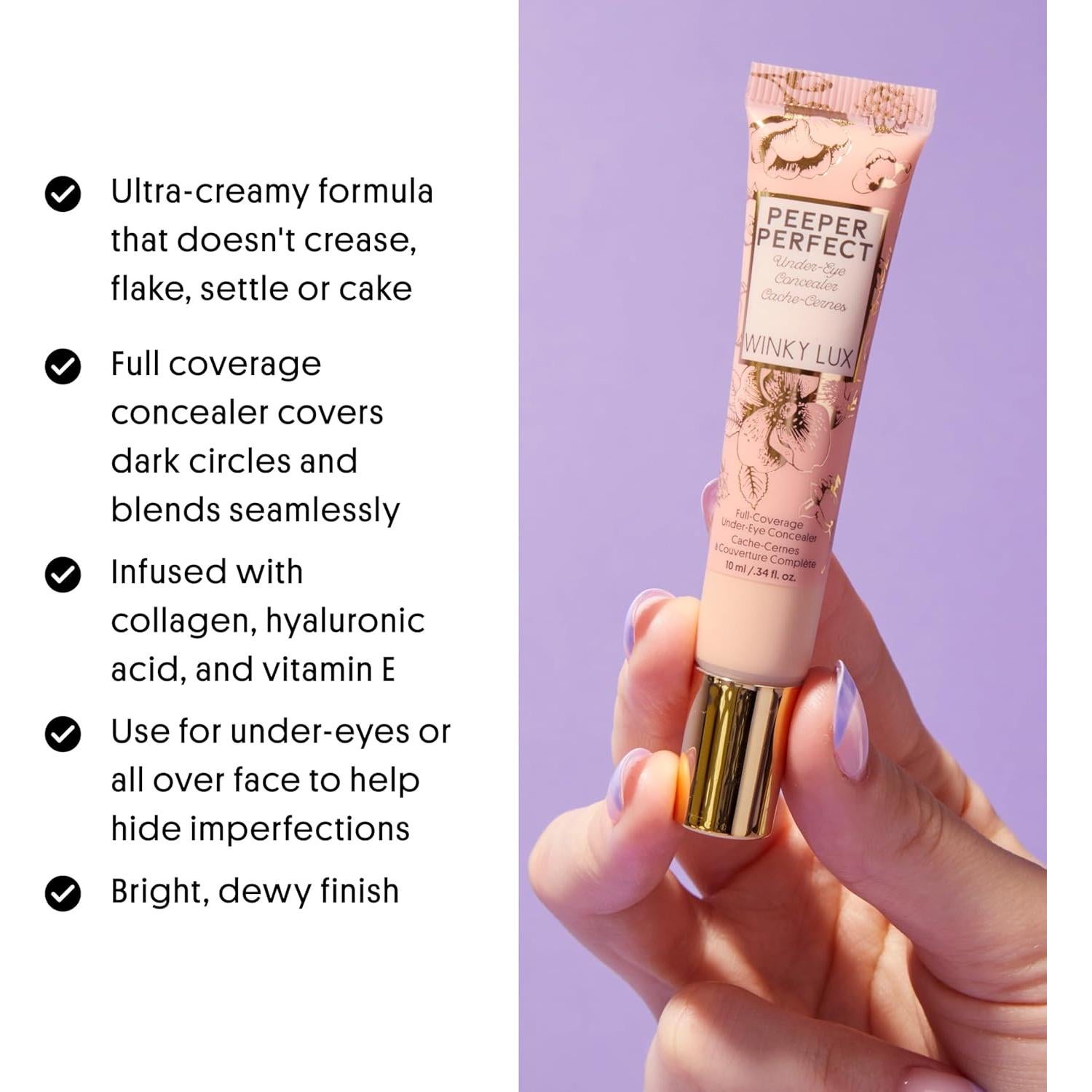 Corrector de Ojos Winky Lux Peeper Perfect - Cobertura Completa