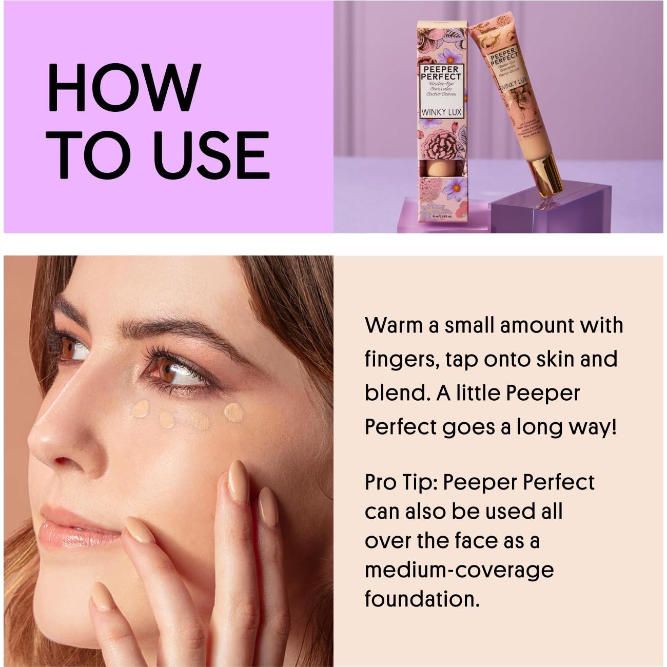 Corrector de Ojos Winky Lux Peeper Perfect - Cobertura Completa