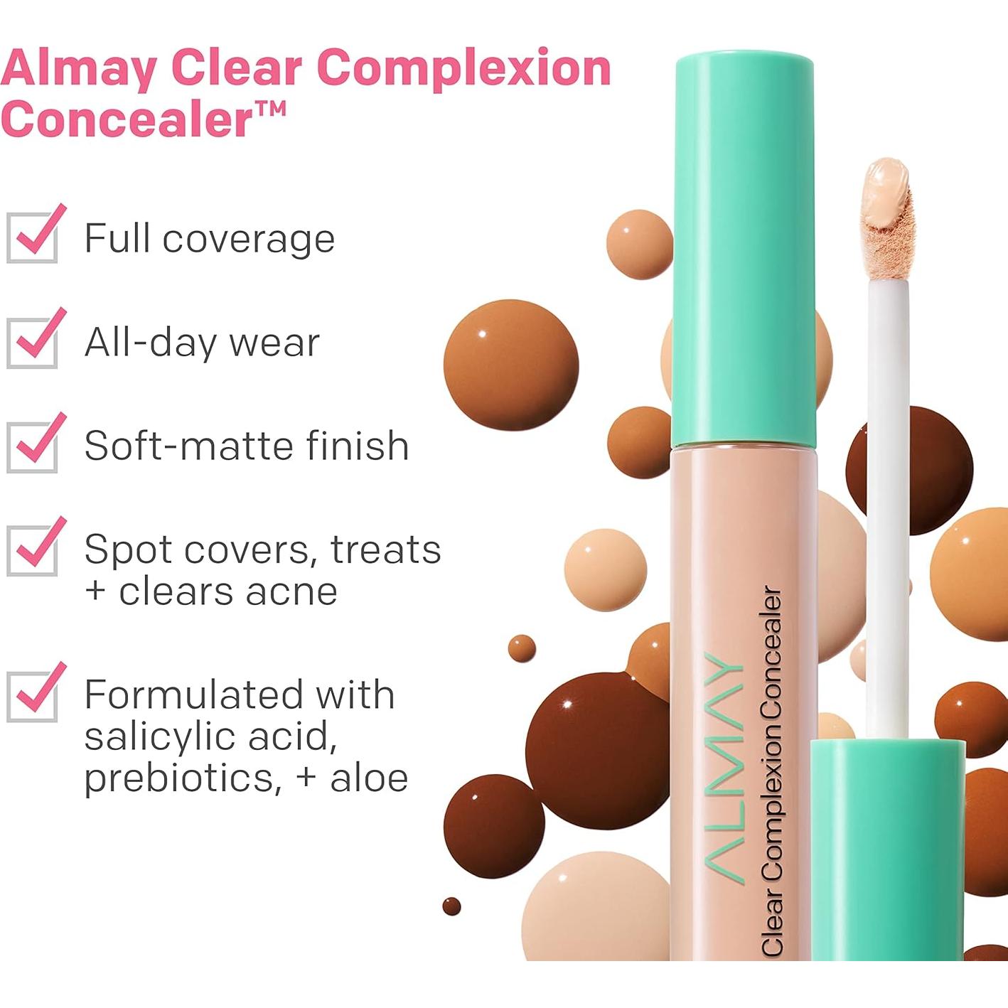 Corrector Almay Clear Complexion 100 Claro - Tratamiento Acné 8.5g
