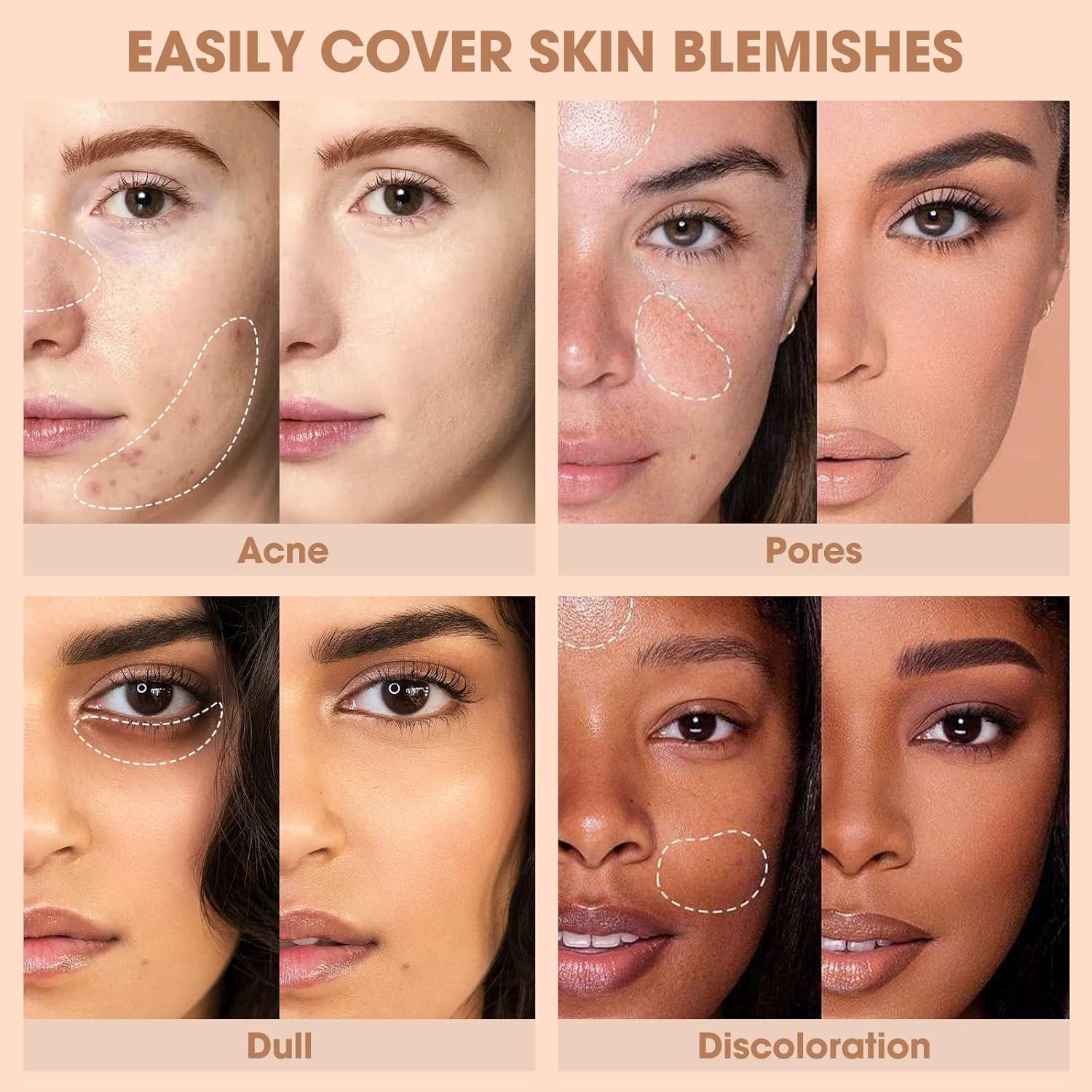 Corrector de Crema LOKFAR #02 Crema Clara 6g con Brocha