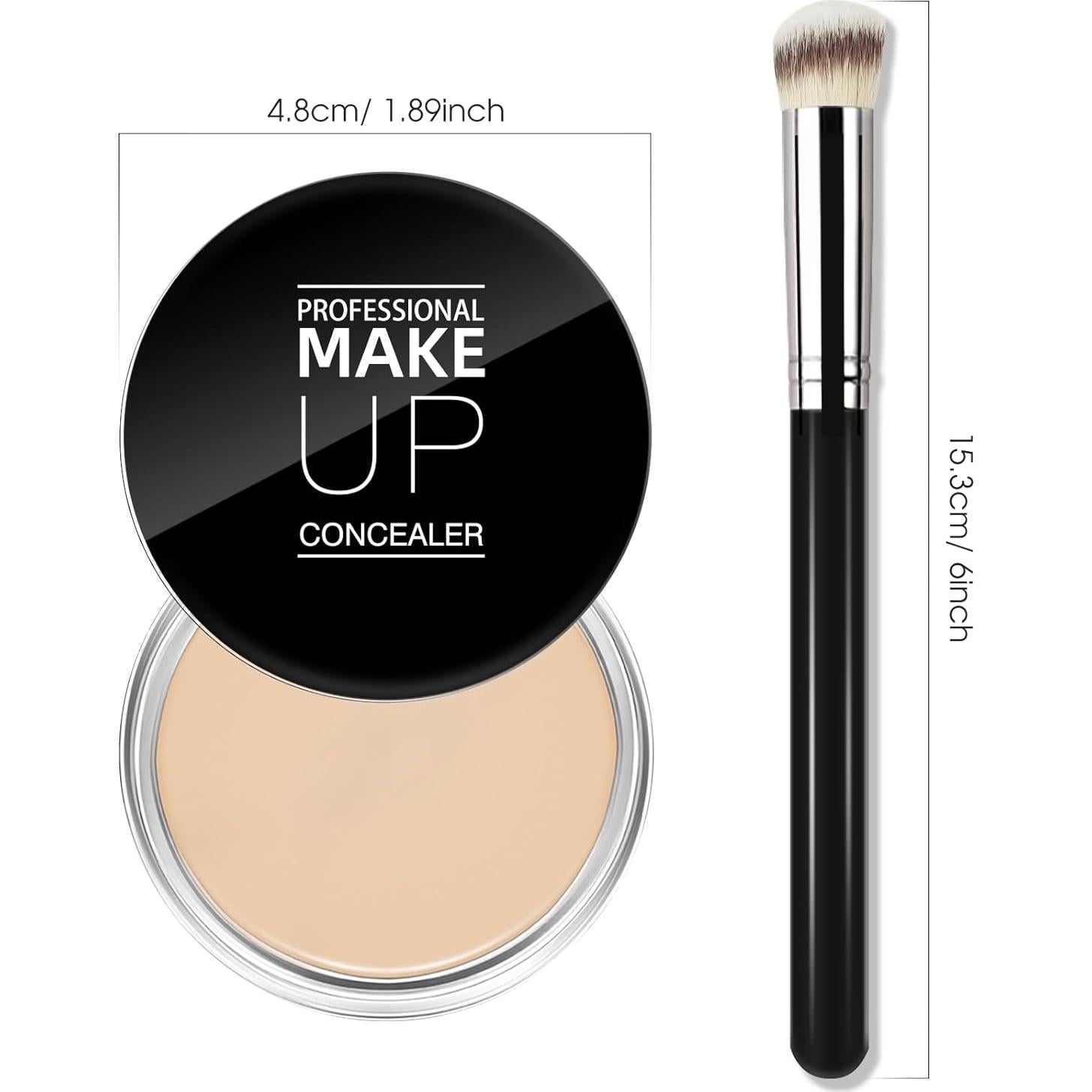 Corrector de Crema LOKFAR #02 Crema Clara 6g con Brocha