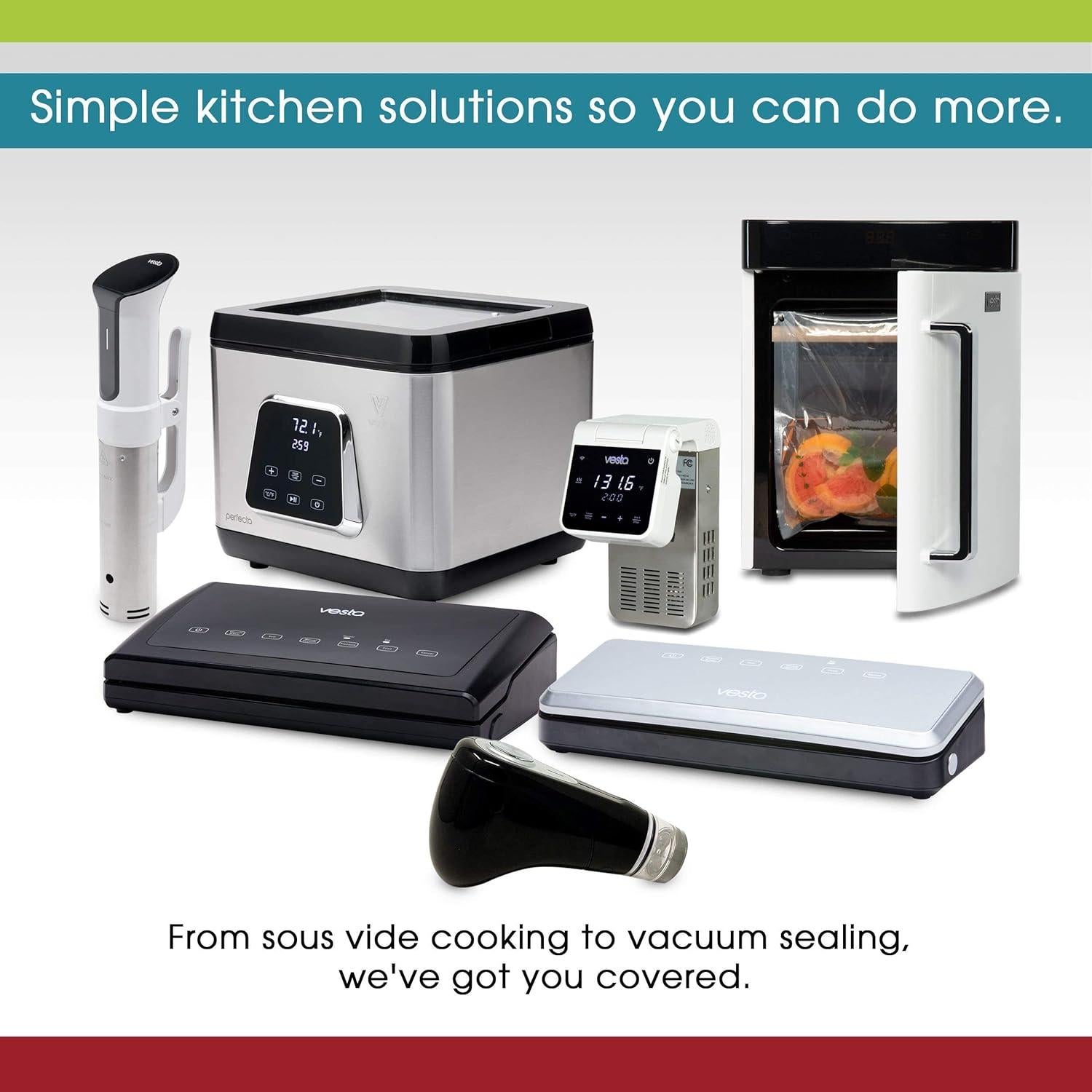 Cocedor Sous Vide Vesta Precision Imersa Elite 900W Plegable