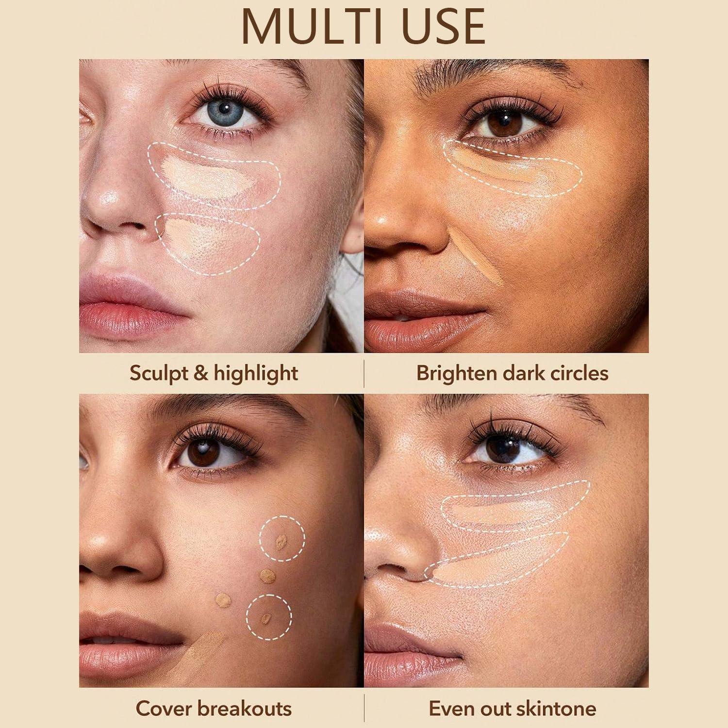 Paleta Corrector de Ojeras Lulesi - Hidratante y Ligera 49.6g