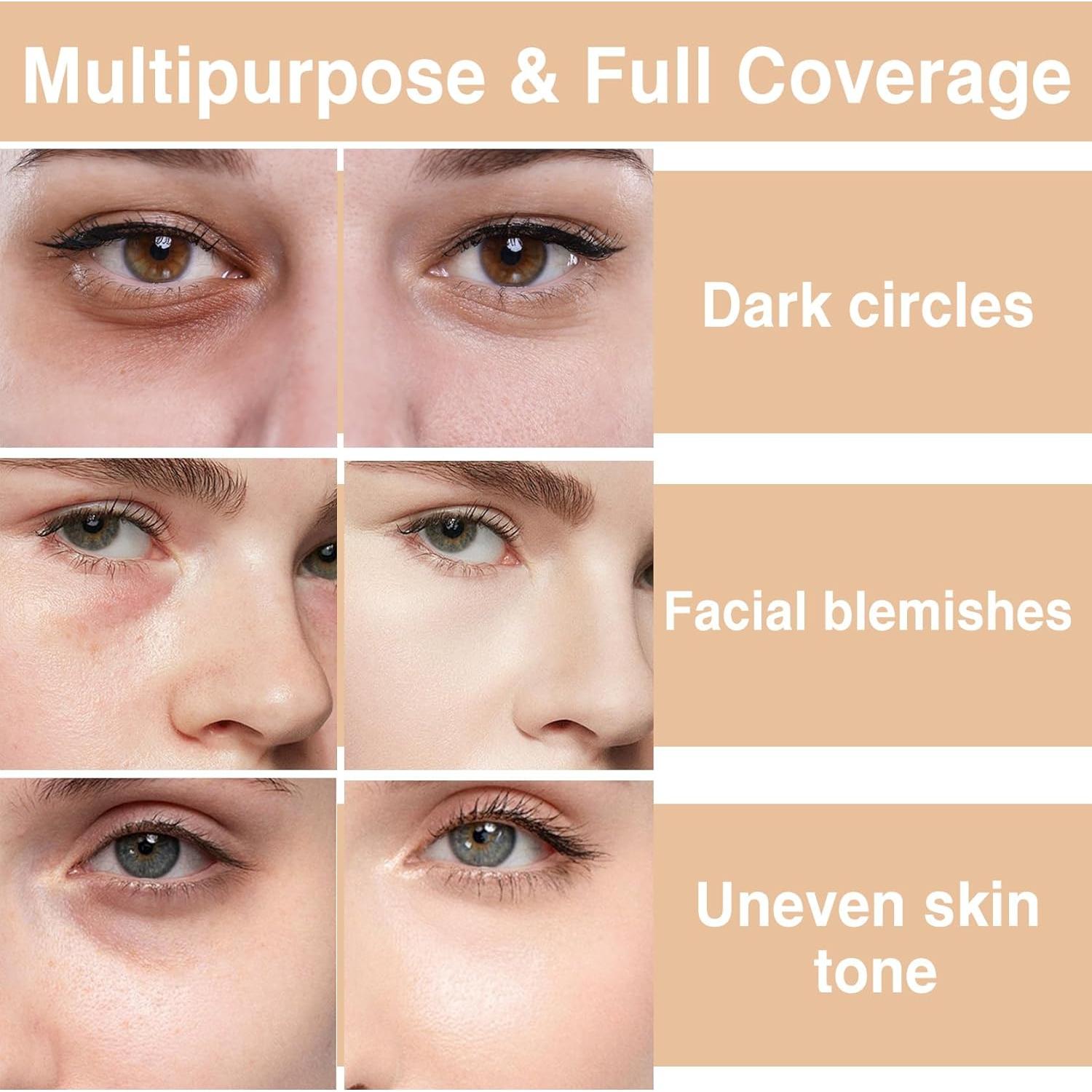 Corrector de Ojeras PERVALA #04 Nougatine Cobertura Completa