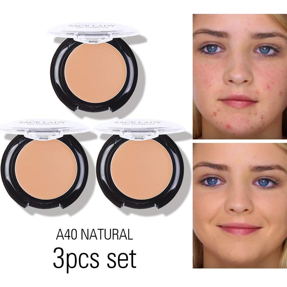 Paquete de 3 Correctores de Maquillaje SACE LADY #40 Natural