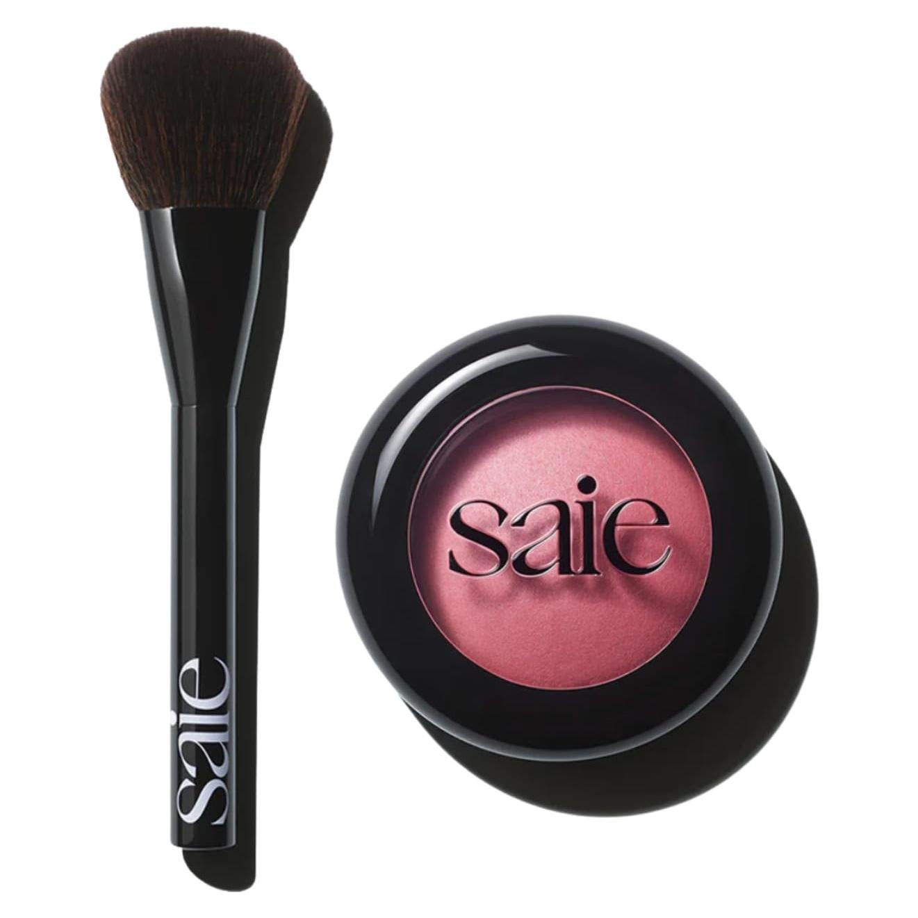 Dúo de Rubor Horneado SuperSuede Saie Grazie y Brocha Vegana