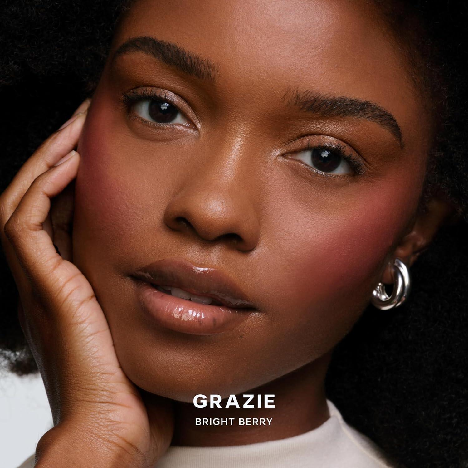 Dúo de Rubor Horneado SuperSuede Saie Grazie y Brocha Vegana