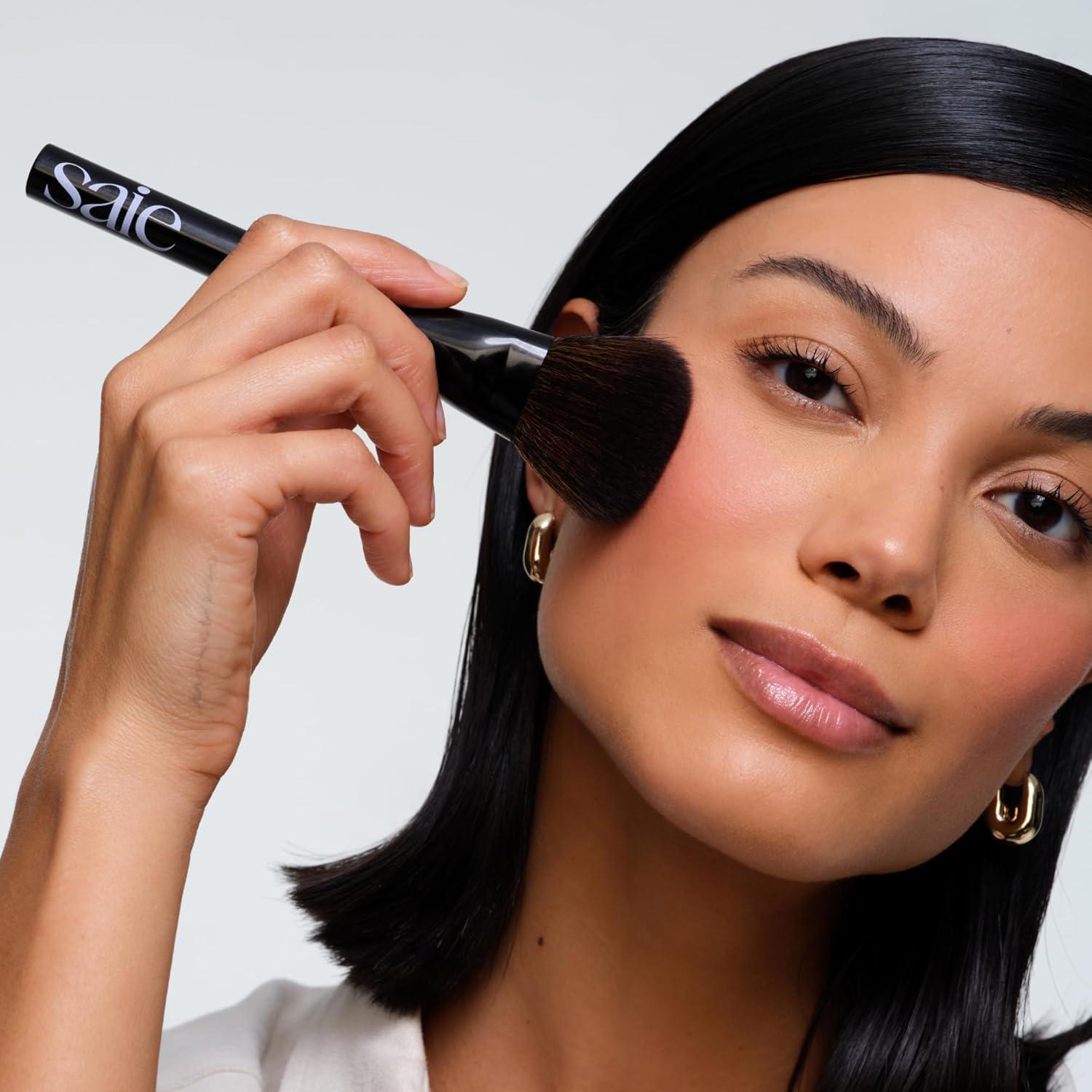 Dúo de Rubor Horneado SuperSuede Saie Grazie y Brocha Vegana