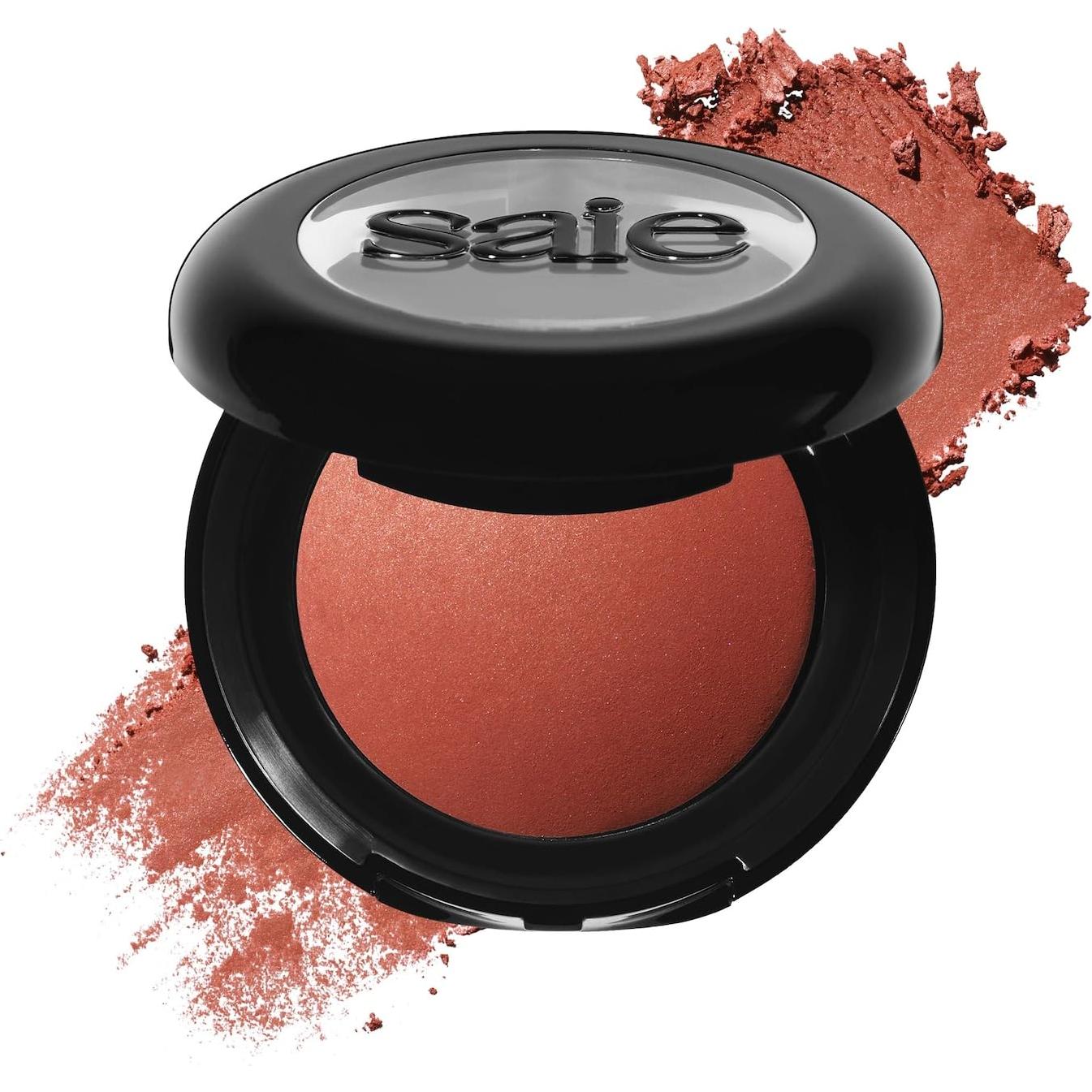 Dúo de Rubor Horneado SuperSuede Saie Ciao y Brocha Vegana