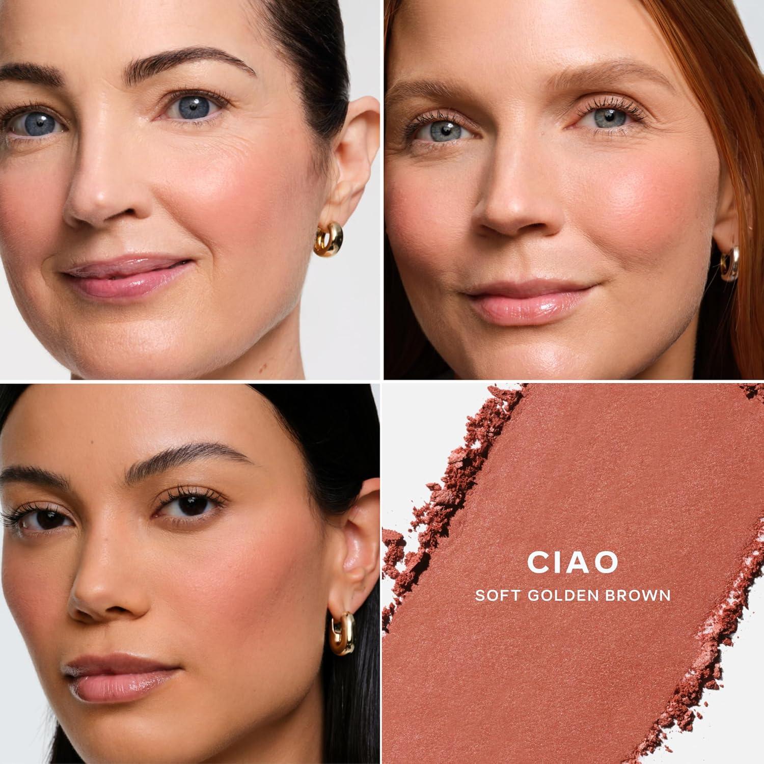 Dúo de Rubor Horneado SuperSuede Saie Ciao y Brocha Vegana