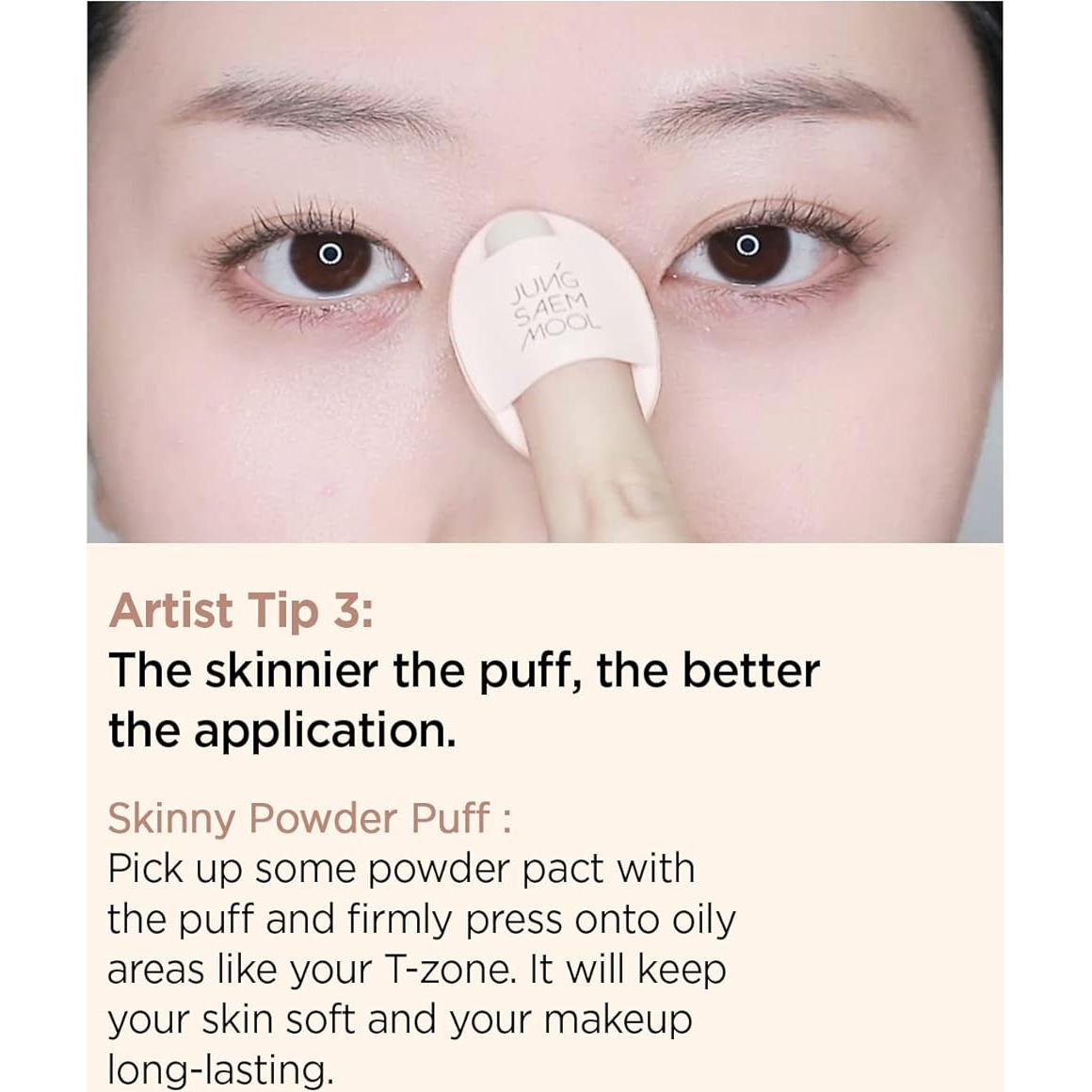 Esponjas de Maquillaje JUNG SAEM MOOL Skinny Tap Puff 3pcs