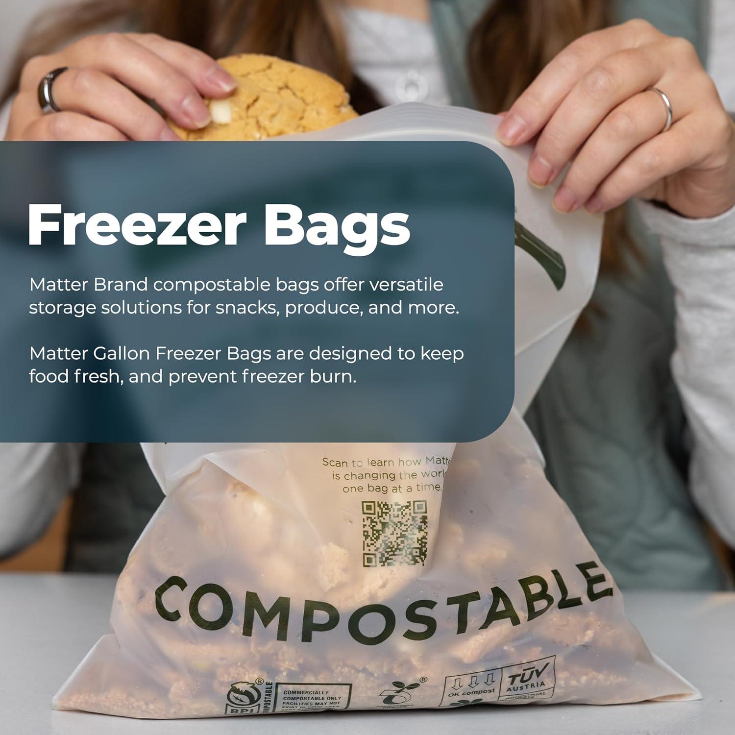 Bolsas de Congelador Compostables Matter 30 Unidades 1 Galón